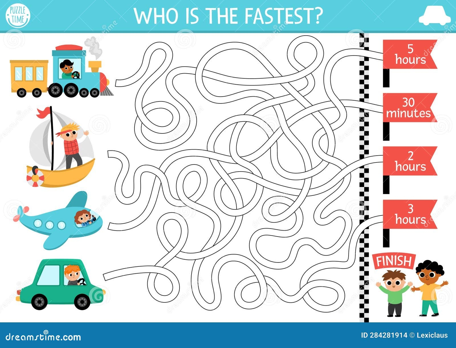 Transportation Maze For Kids With Car Train Boat Plane And Time Concept Transport Competition Preschool Printable Activity Stock Vector Illustration Of Transportation Concept 284281914 Transportation Maze For Kids With Car Train Boat Plane And Time Concept Transport Competition Preschool Printable Activity Stock Vector Illustration Of Transportation Concept 284281914