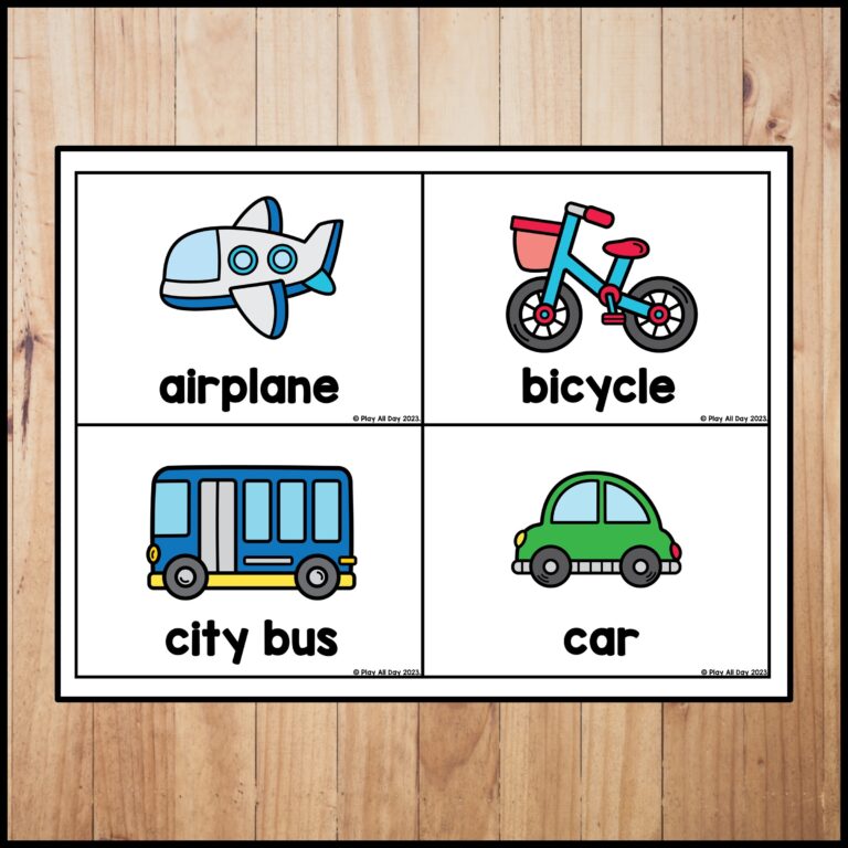 Transportation Vocabulary Cards Transportation Word Wall Cards Made By Teachers