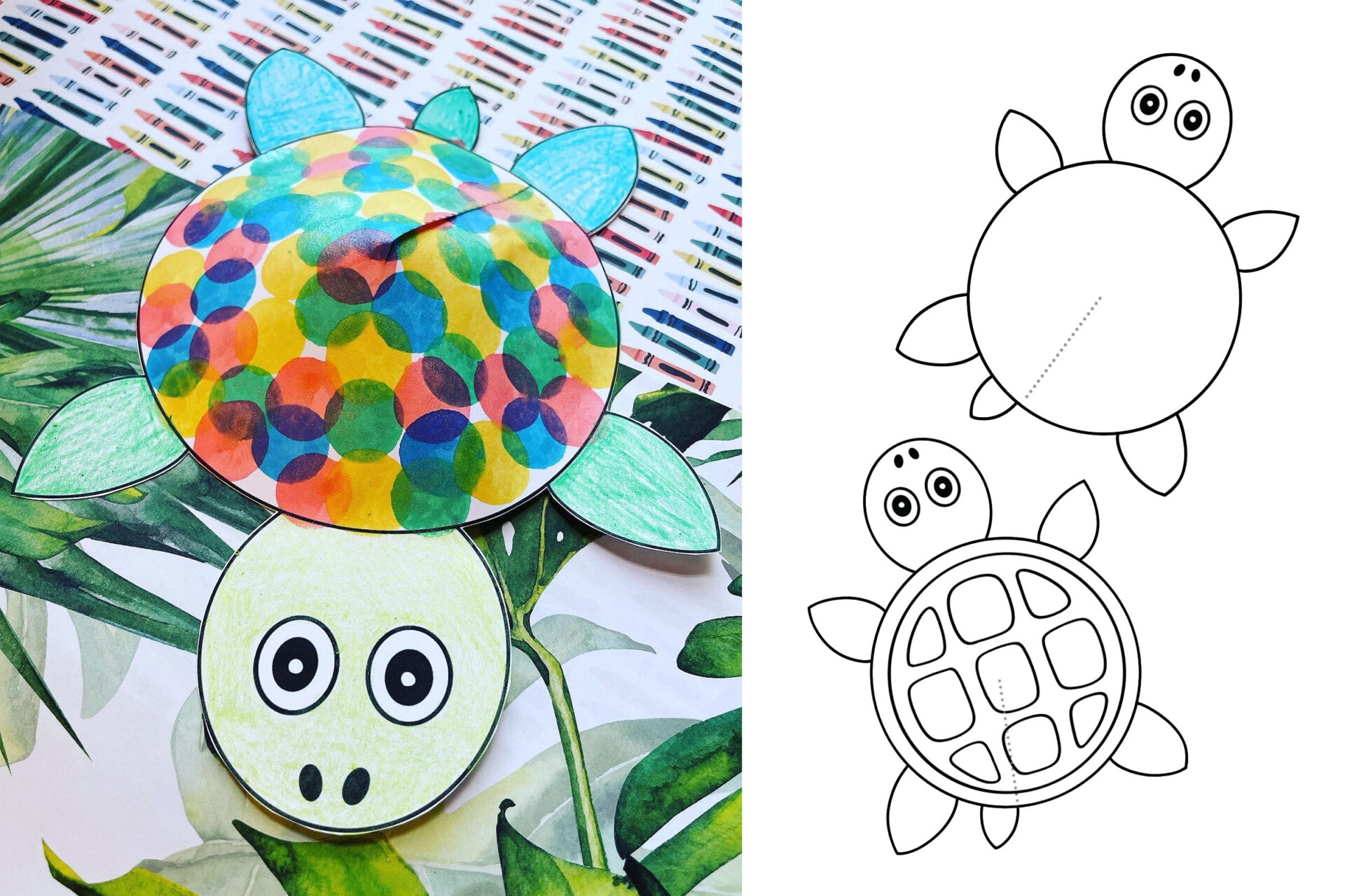 Turtle Craft For Preschool With Free Templates The Hollydog Blog