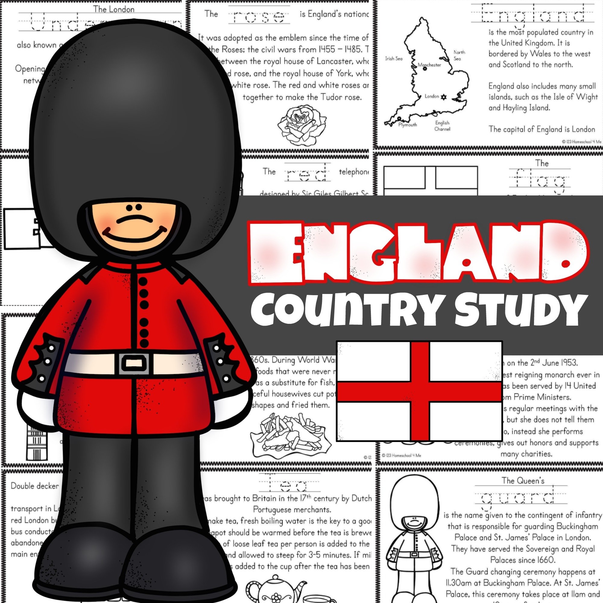  u200d FREE England For Kids Printable Reader To Color Read And Learn 