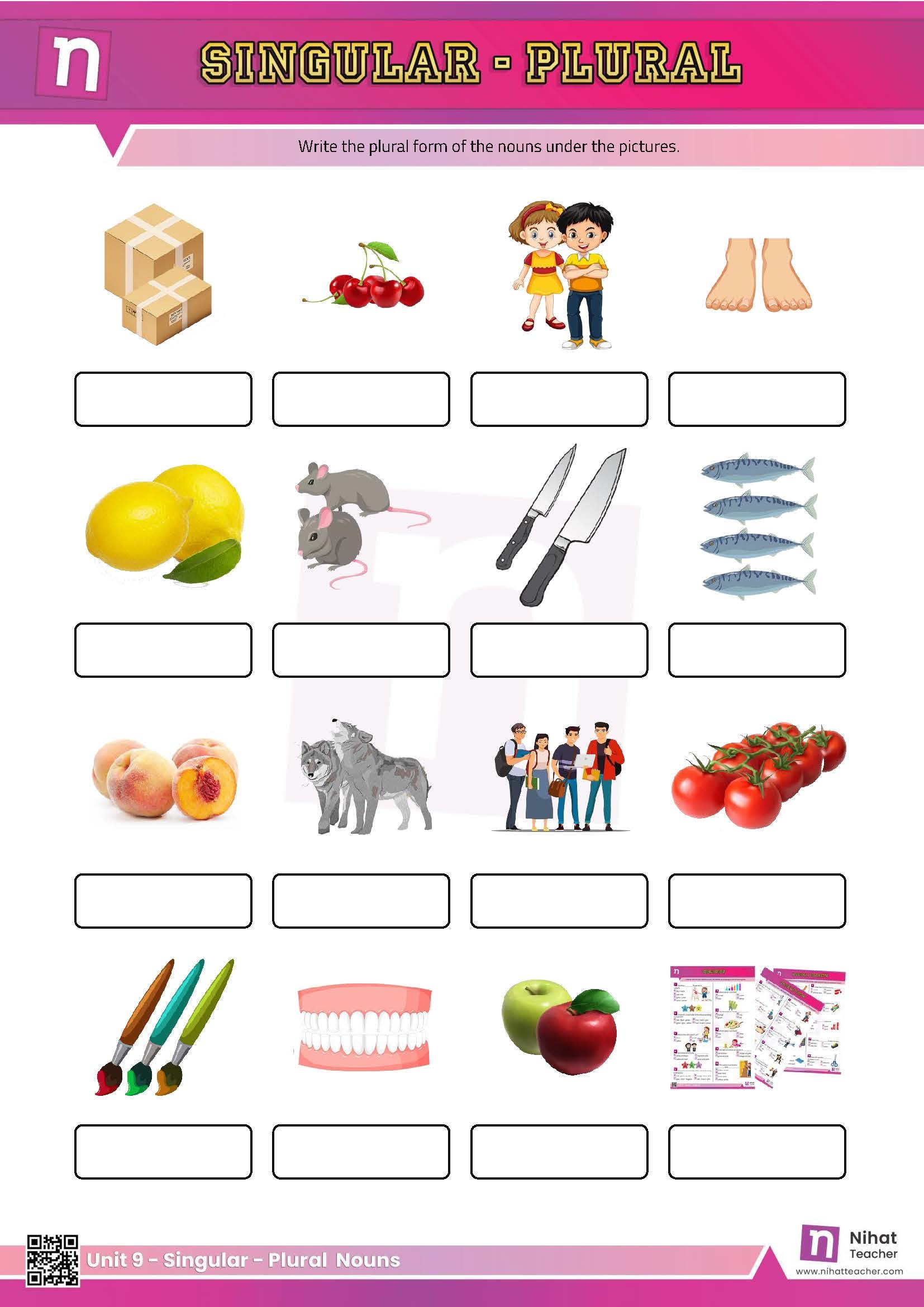 Free Printable Plural Noun Worksheets Free Printable Plural Noun Worksheets