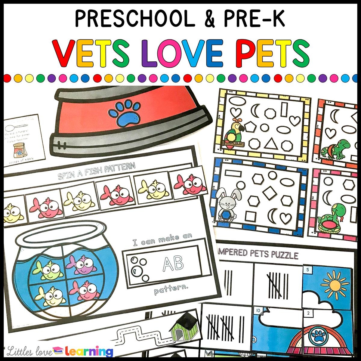 VETS LOVE PETS PRESCHOOL ACTIVITY PACK