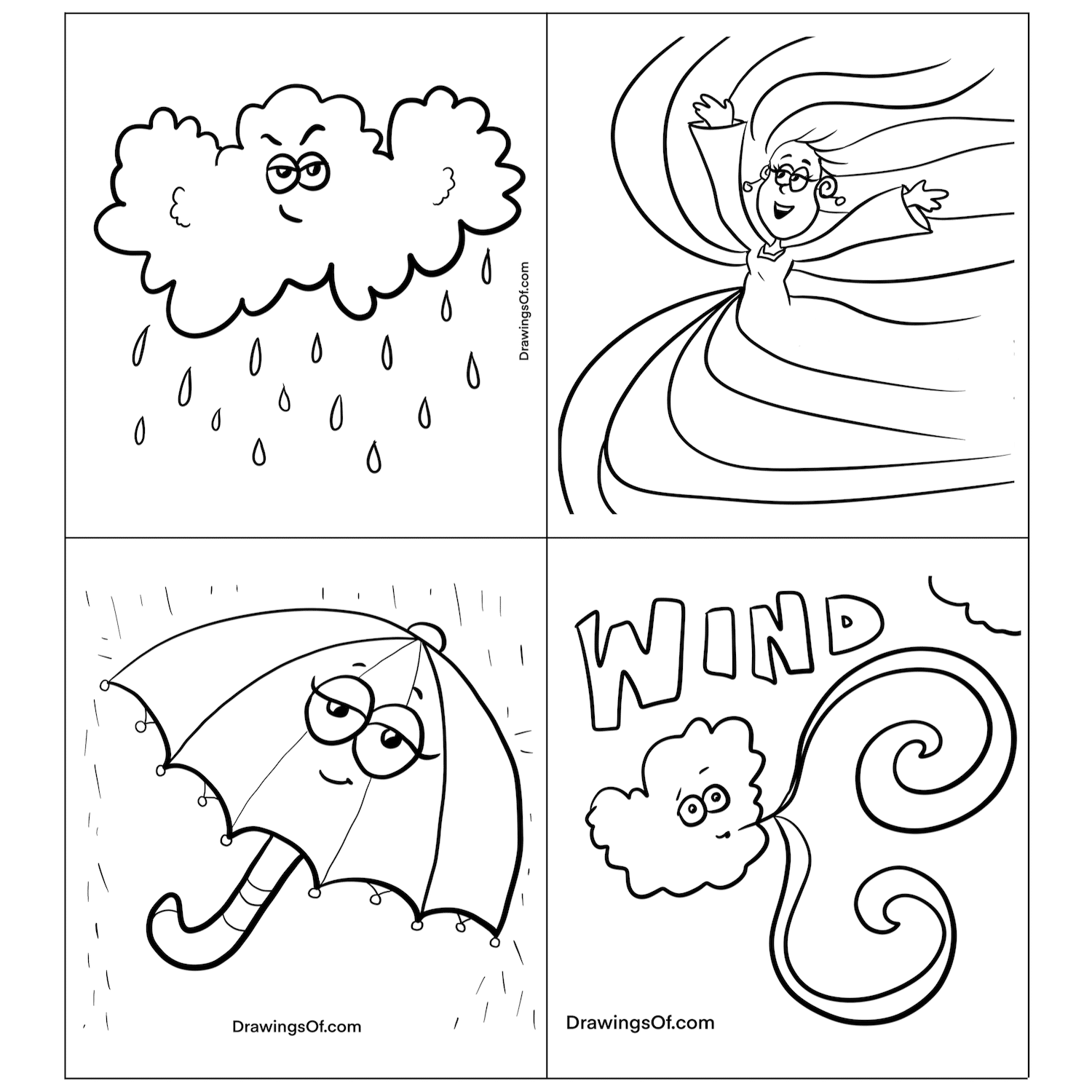 Weather Coloring Pages Free Printable Sheets Drawings Of Weather Coloring Pages Free Printable Sheets Drawings Of