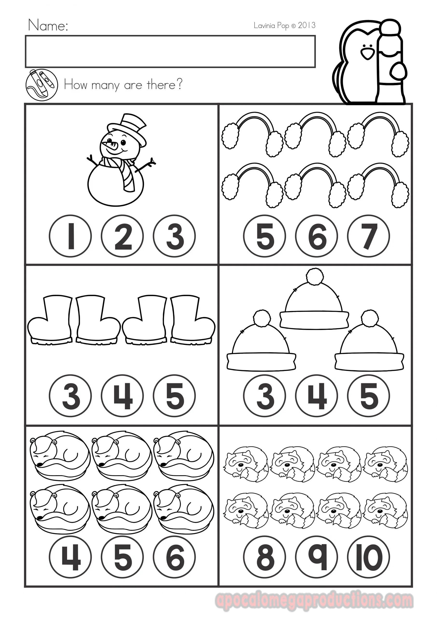Winter Graph Worksheet For Kids AMP