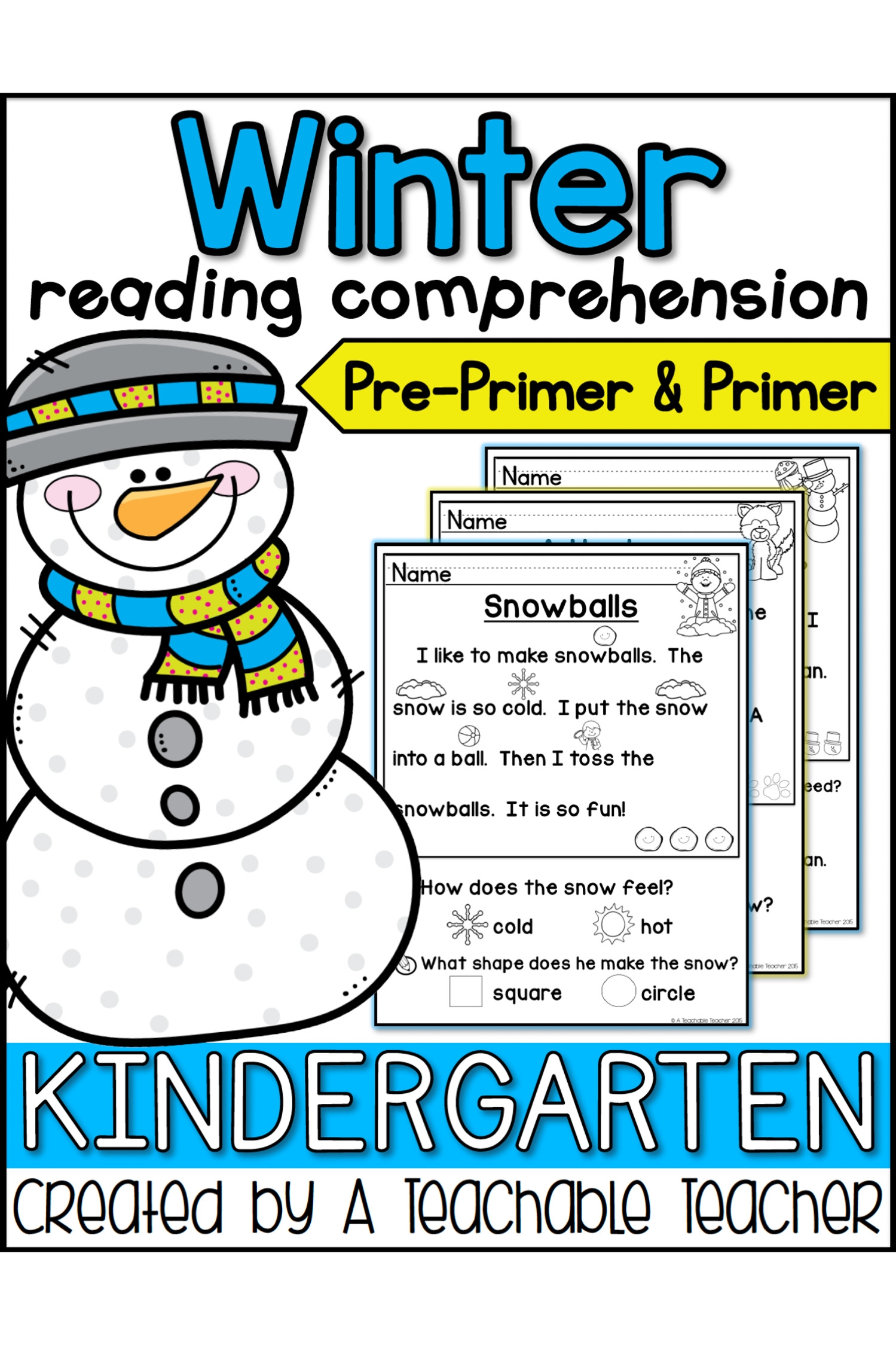 Pre Primer Reading Comprehension Worksheets