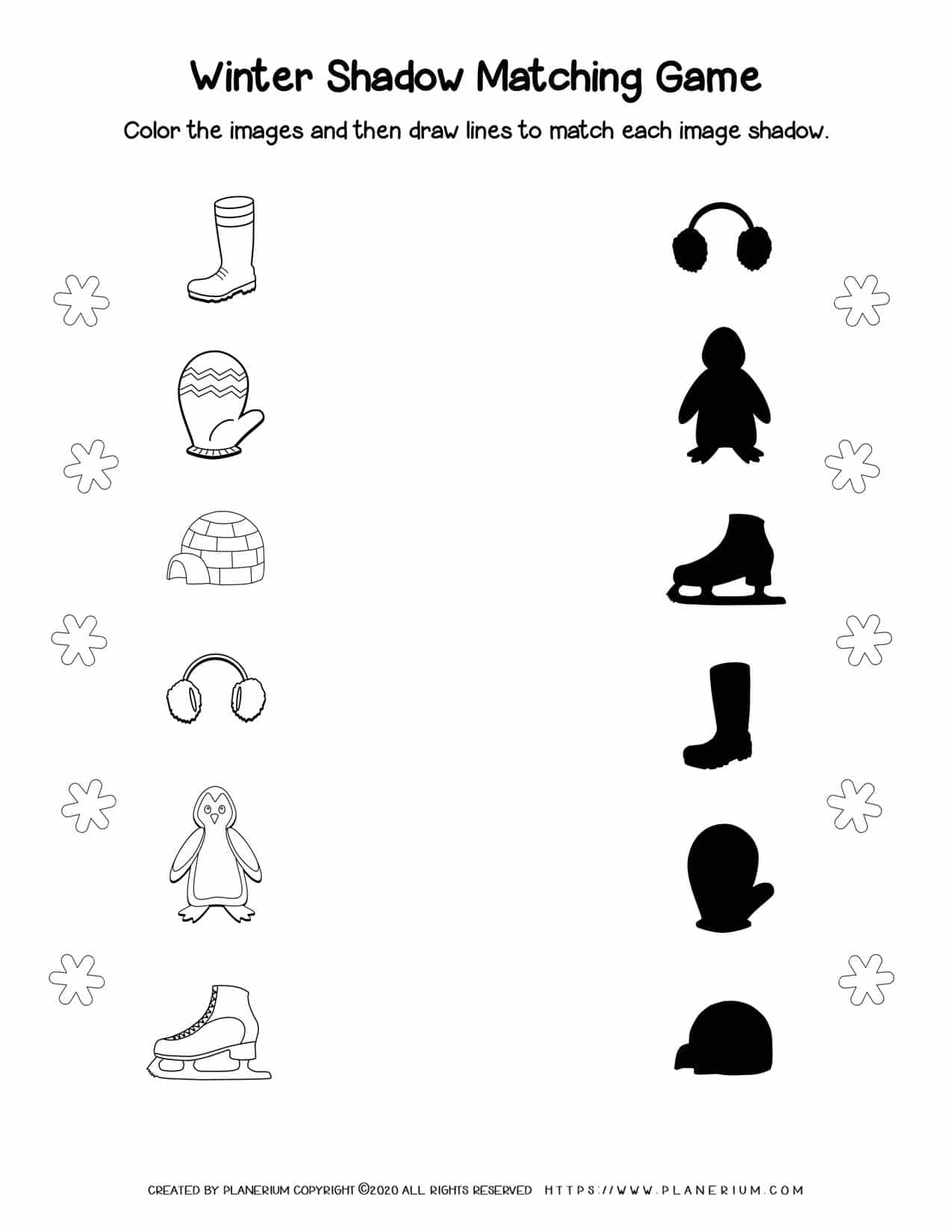 Free Printable Shadow Matching Worksheets Tools Free Printable Shadow Matching Worksheets Tools