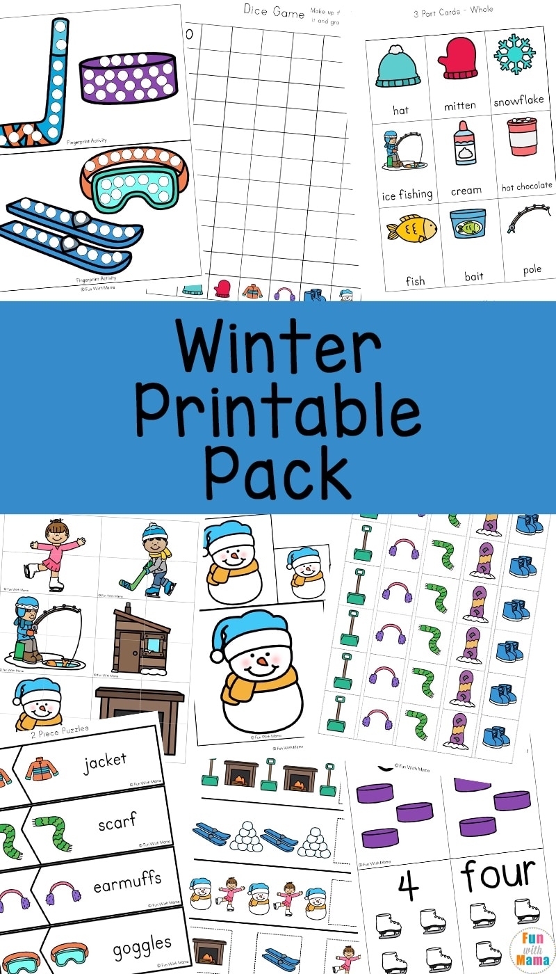 Winter Theme Activities For Preschoolers Fun With Mama