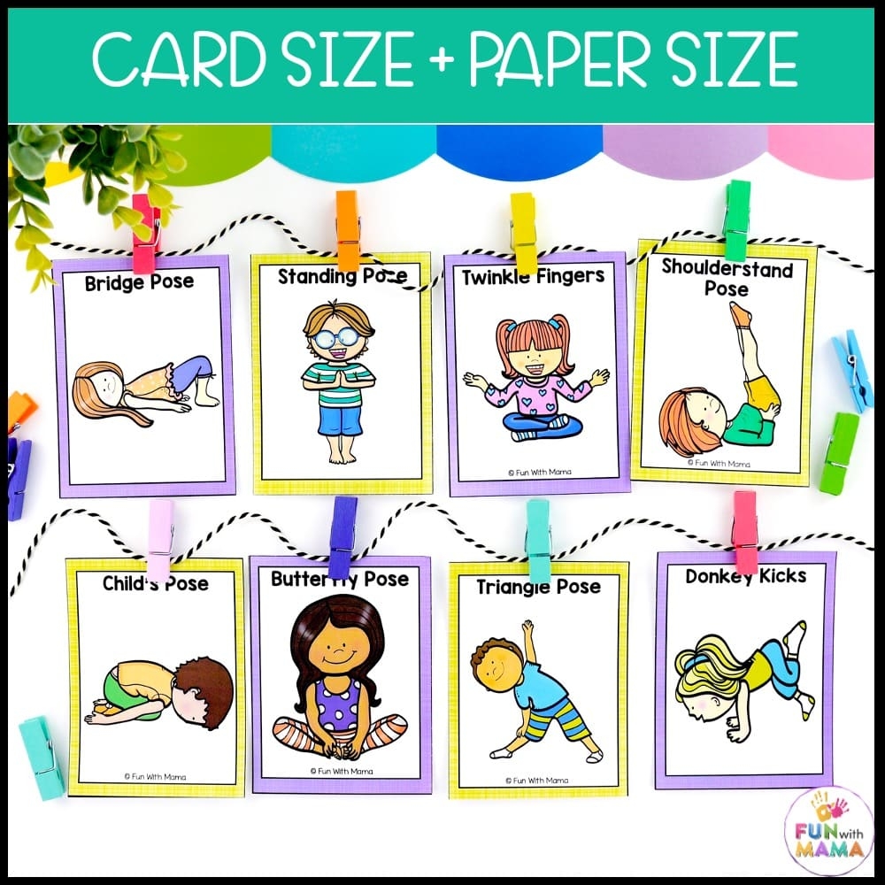 Printable Yoga Cards For Preschoolers Printable Yoga Cards For Preschoolers