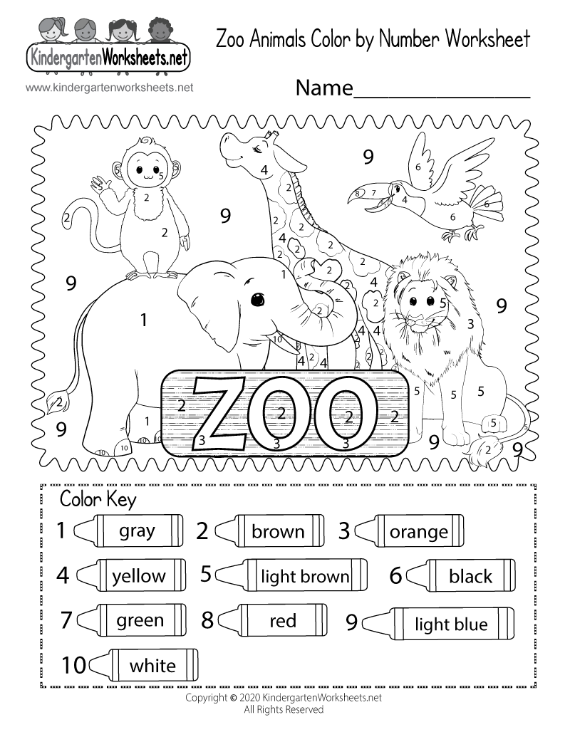 Zoo Animals Color By Number Worksheet Free Printable Digital U0026 PDF Zoo Animals Color By Number Worksheet Free Printable Digital U0026 PDF