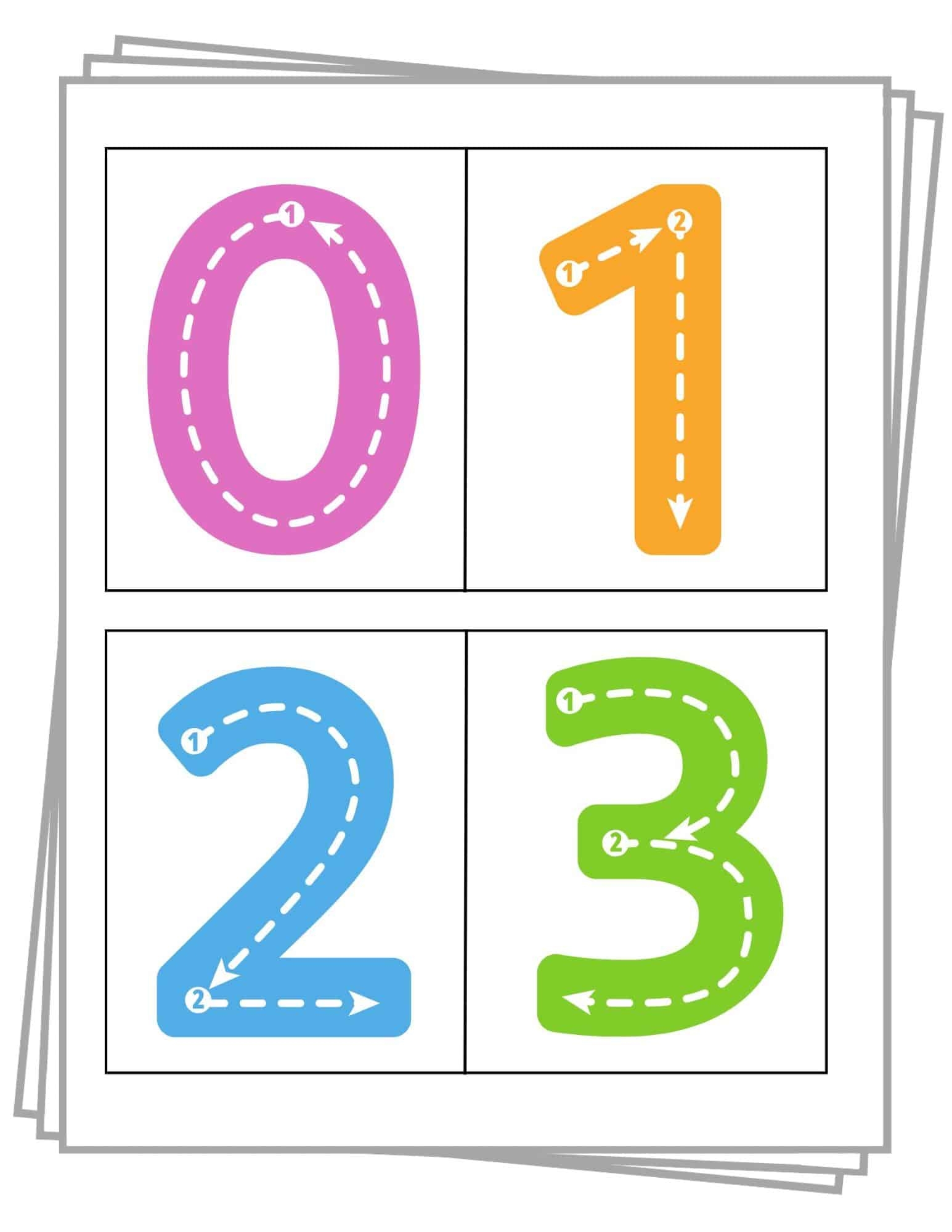 Free Printables Big Numbers For Preschoolers