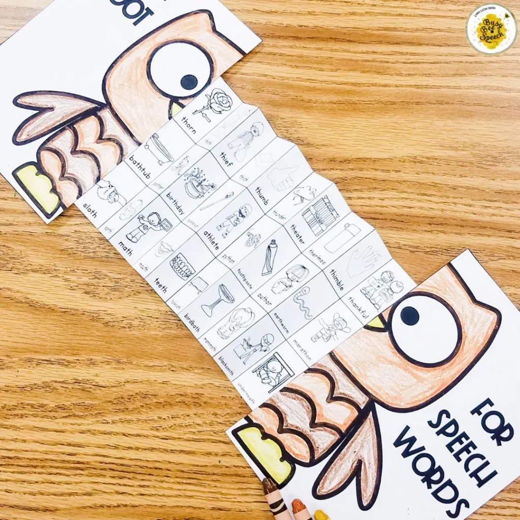 Printable Preschool Speech Activities For Fall