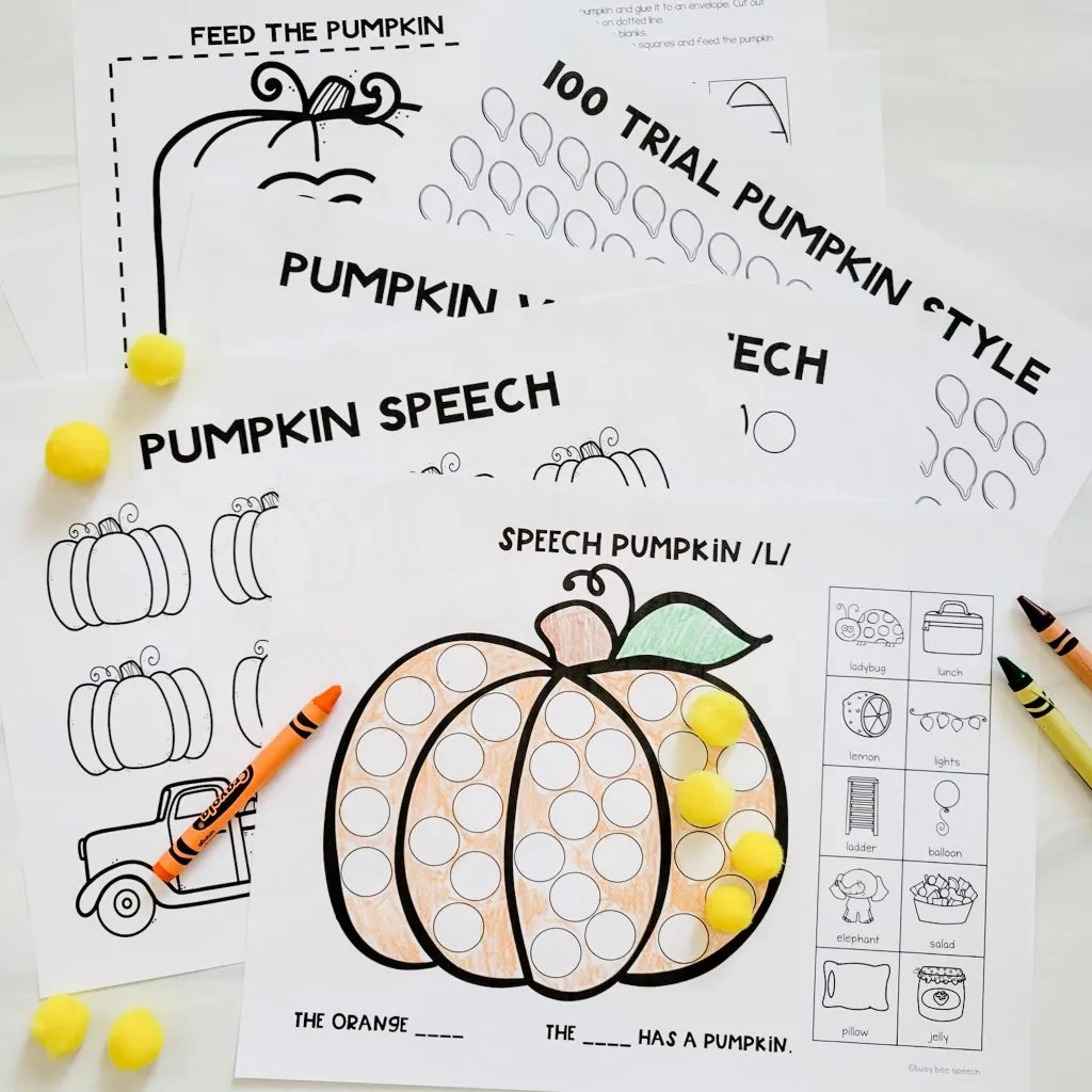 10 Fun And Easy Fall Speech Therapy Ideas For Preschool Busy Bee