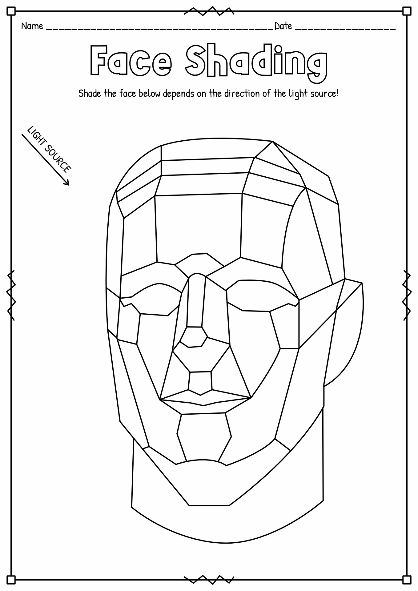 Free Printable Shading Worksheets