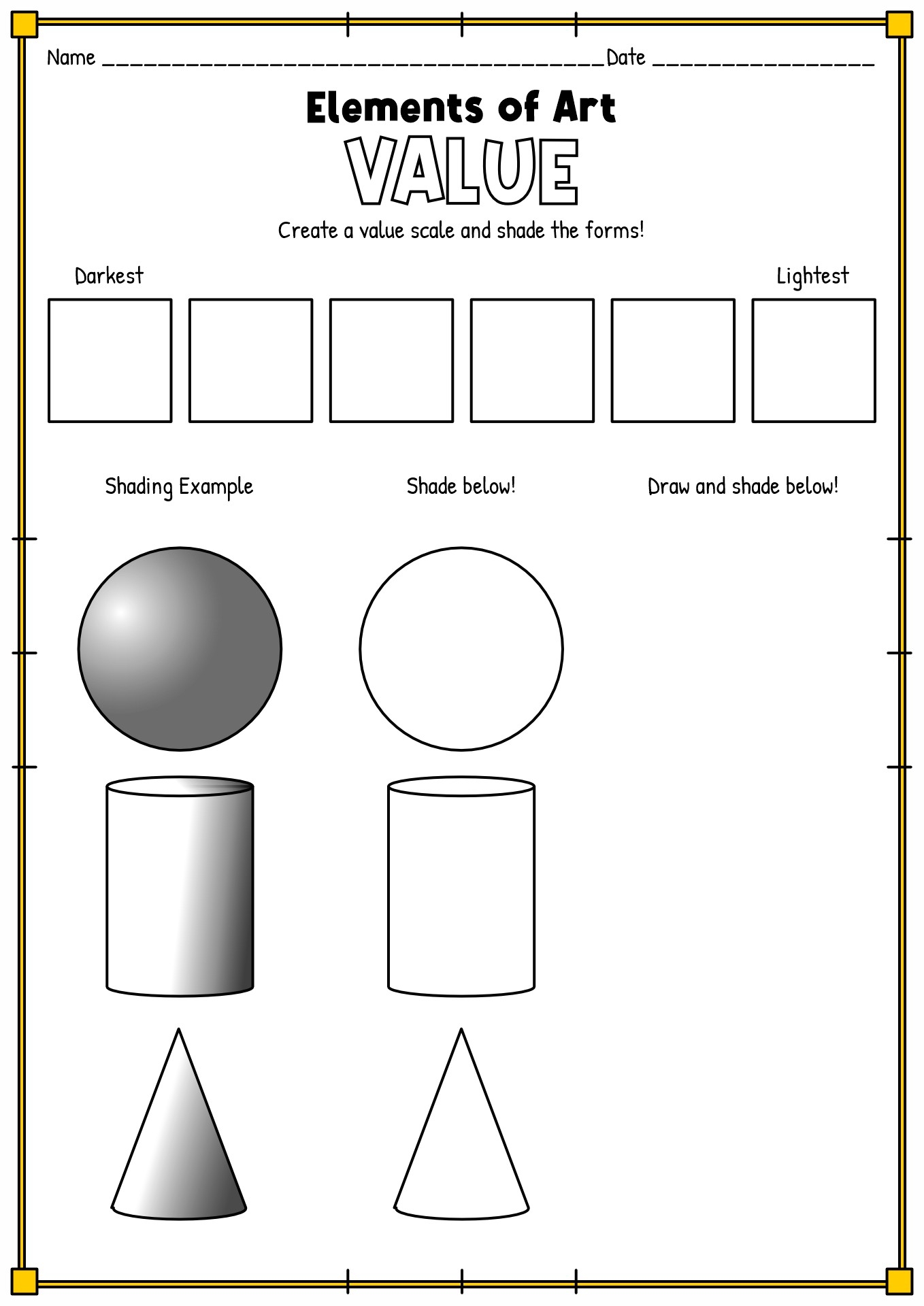 11 Shading Art Worksheets Free PDF At Worksheeto