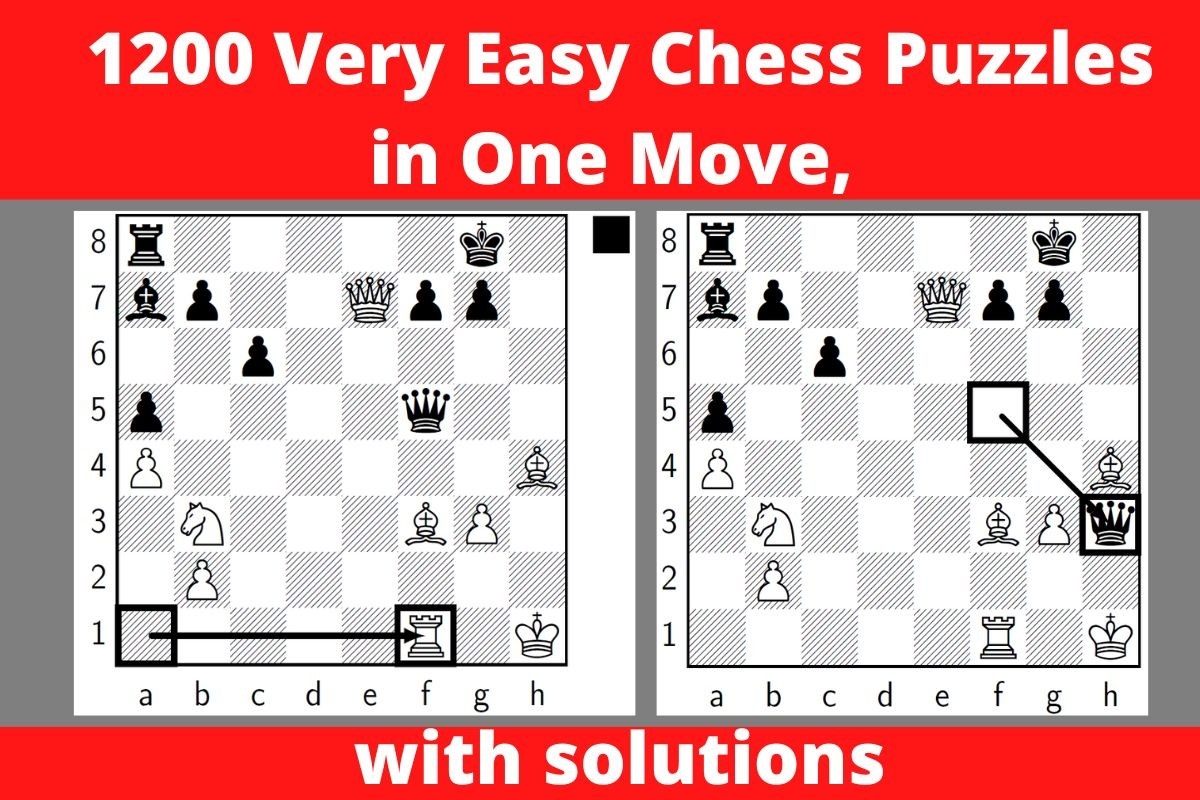 1200 Chess Puzzles In One Move Printable Graphic By PrintablePDFStore Creative Fabrica