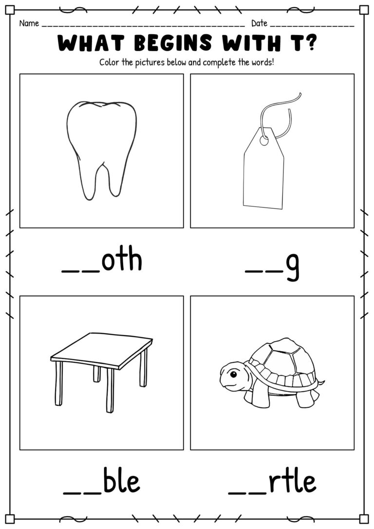 15 Kindergarten Language Arts Worksheets Free PDF At Worksheeto