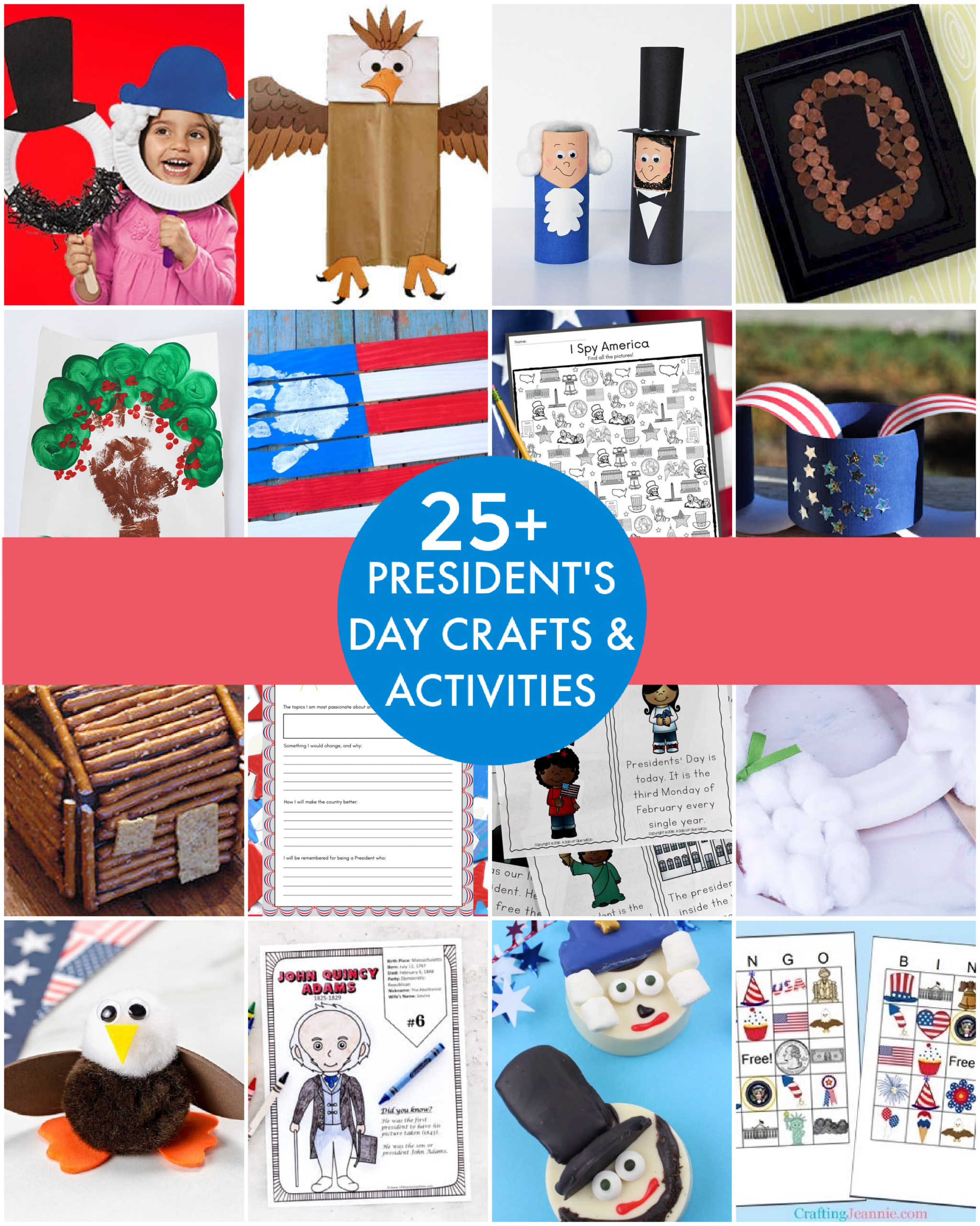 Printable Presidents Day Crafts For Preschoolers