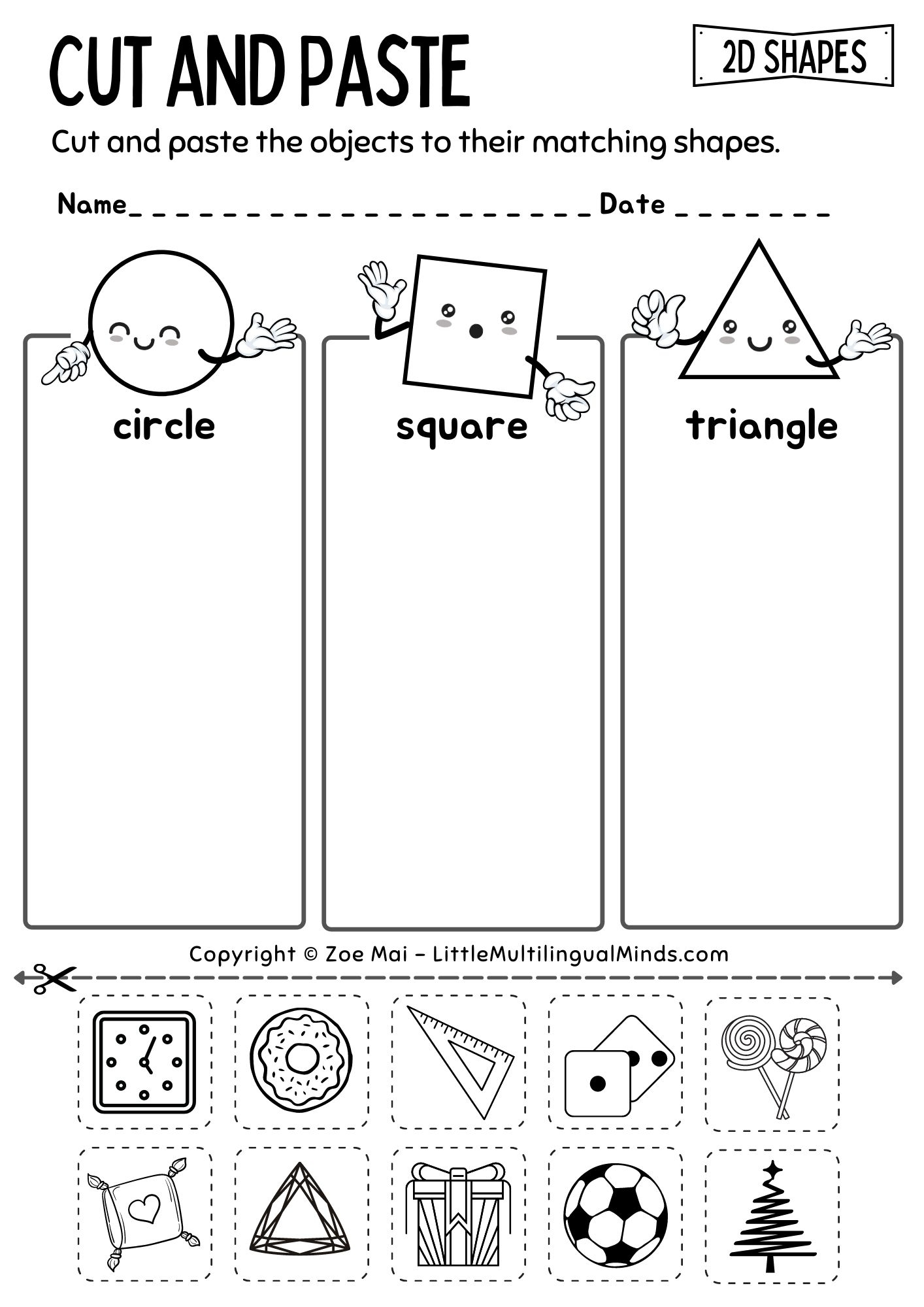2D And 3D Shapes Sort And Identify Activities Worksheets Pre K Kindergarten Made By Teachers