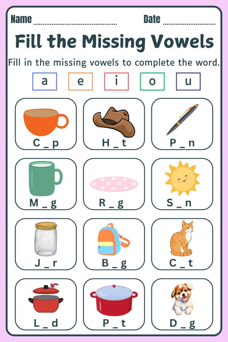 3 Letter Words Worksheets PDF Easy To Download And Print