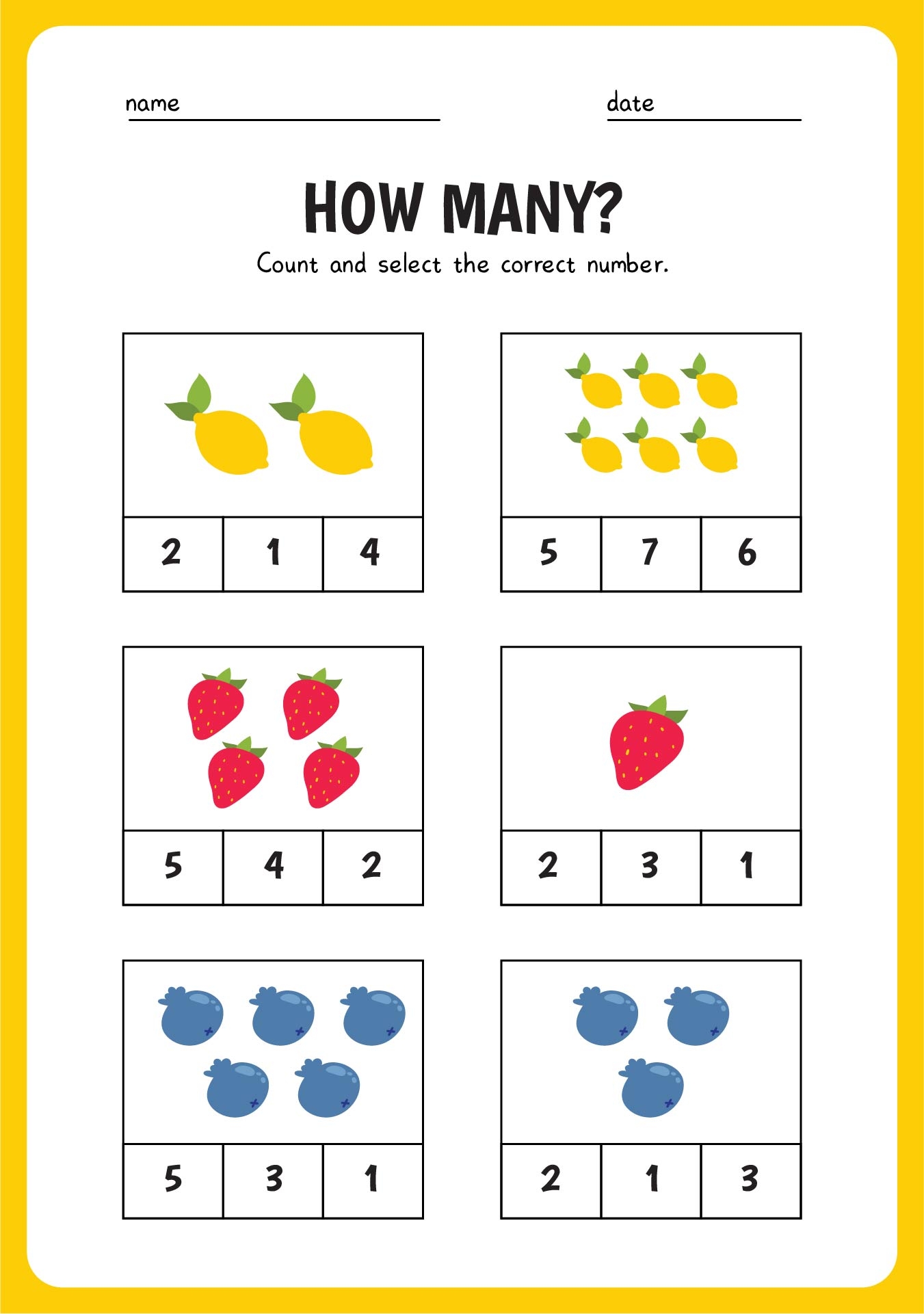 Worksheets For 3 Year Olds Printables