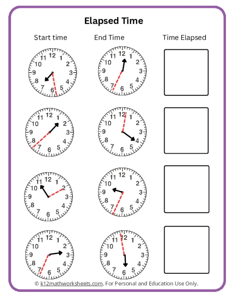 3rd Grade Telling Time Worksheets K12 Math Worksheets