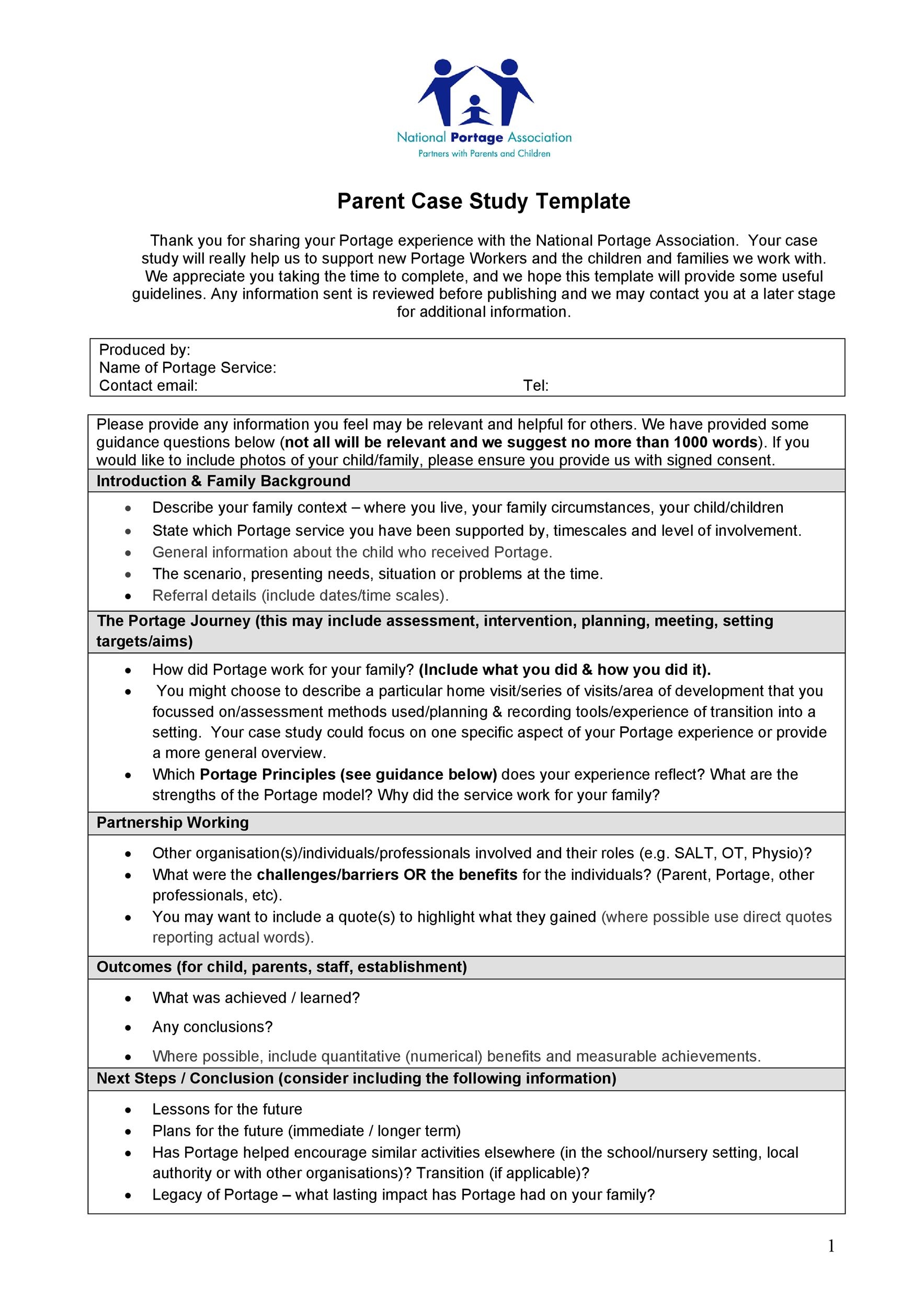 49 Free Case Study Templates Case Study Format Examples 