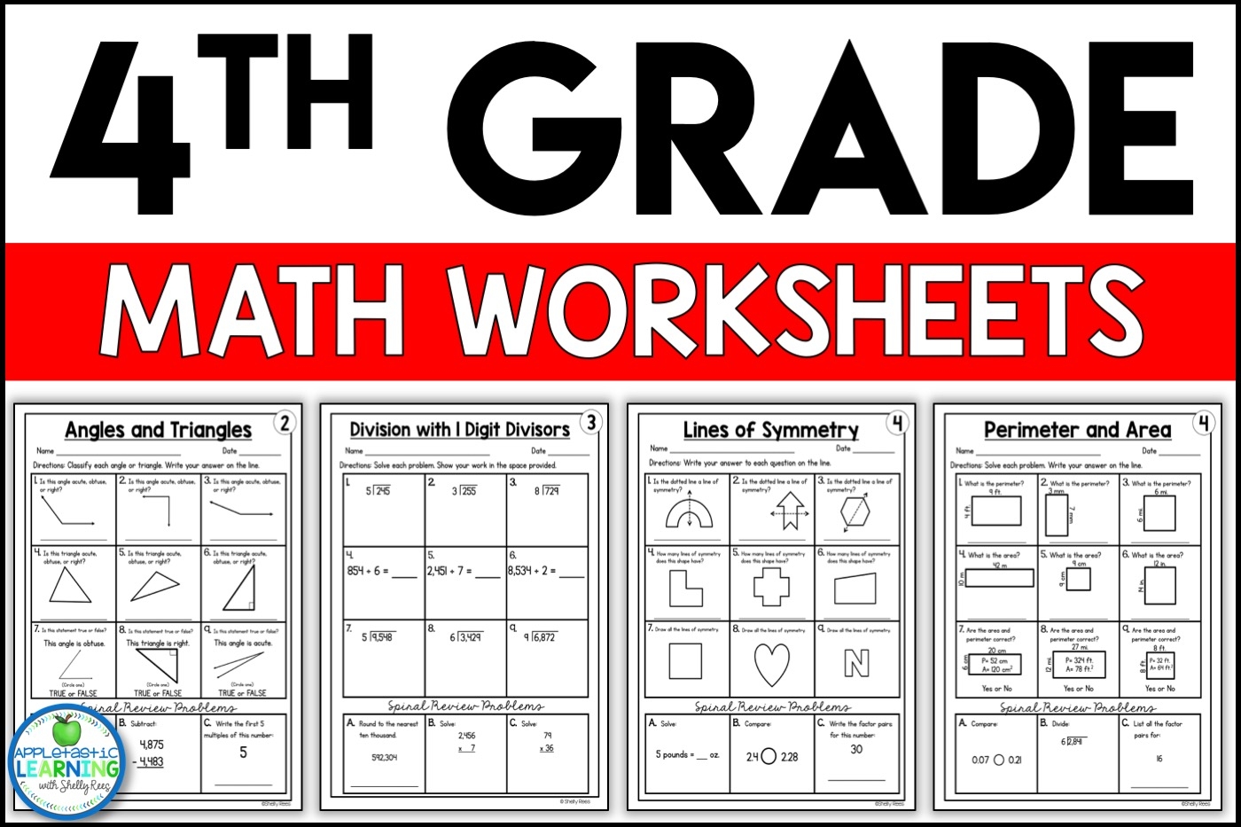 Free 4th Grade Spiral Review Worksheets