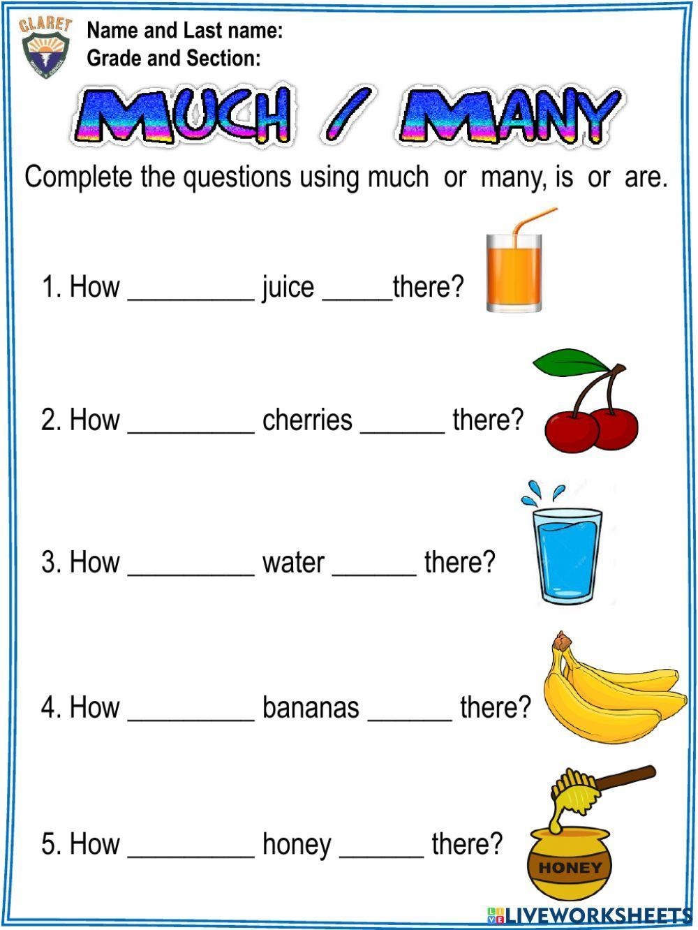 Free Grammar Worksheet 4th Grade