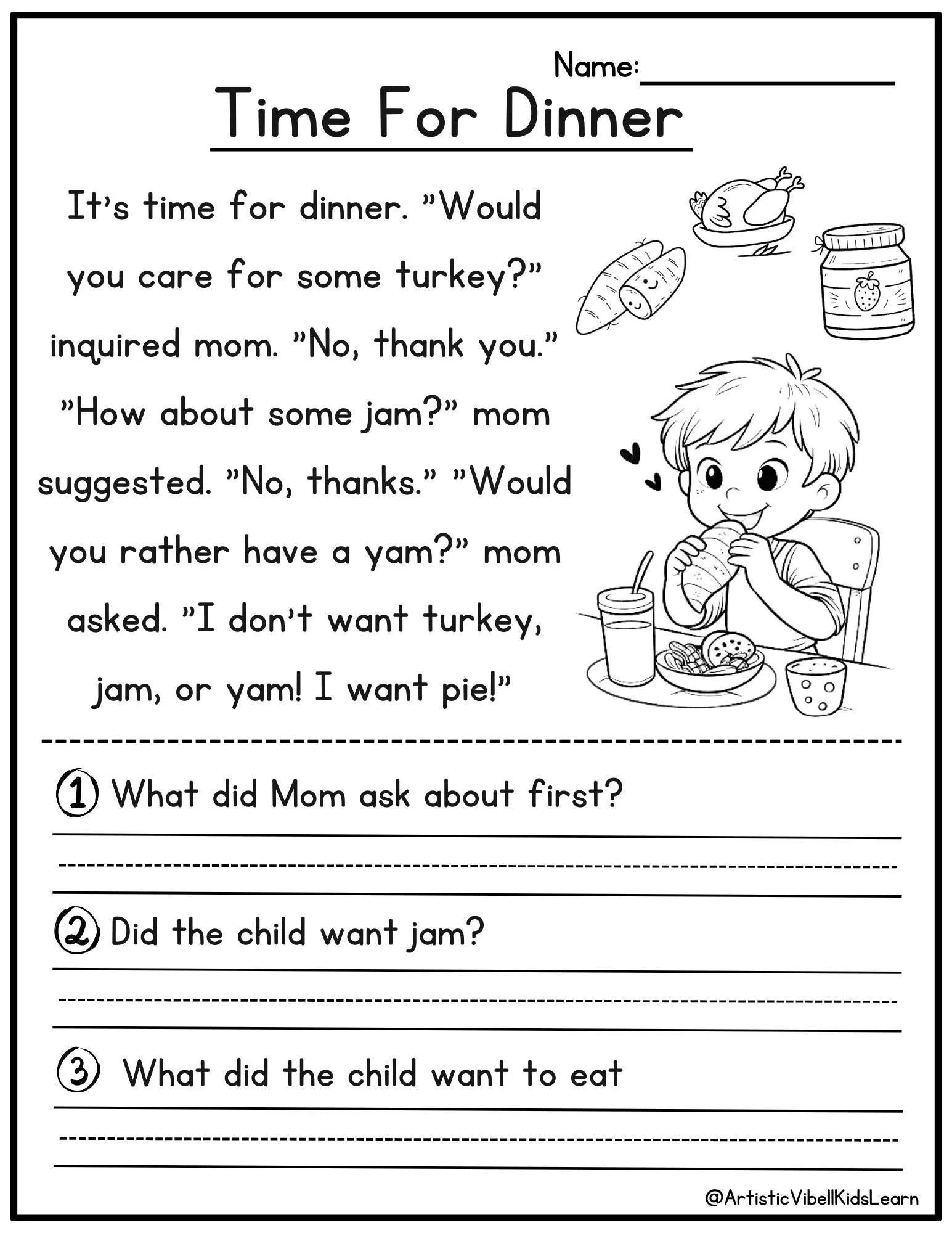 50 Kindergarten 1st Grade Reading Comprehension Passages 