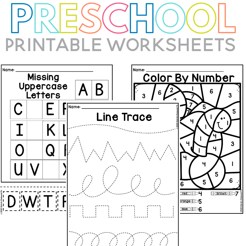 Early Learning Preschool Worksheets