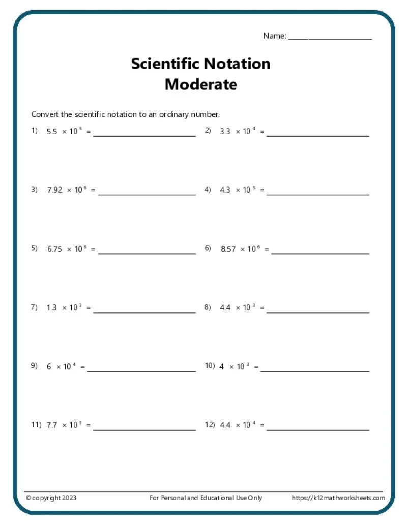 8th Grade Algebra Worksheets