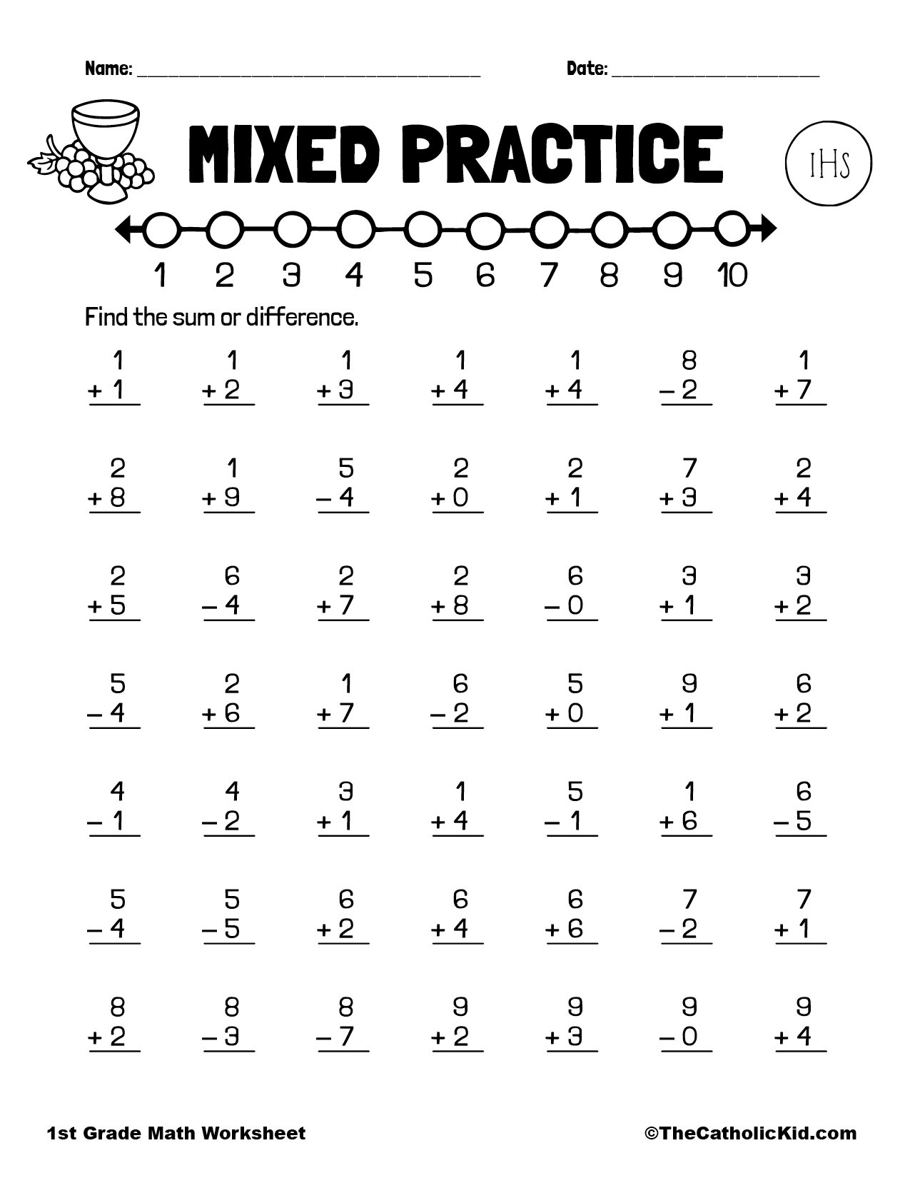 Addition Subtraction Worksheets Printable Free