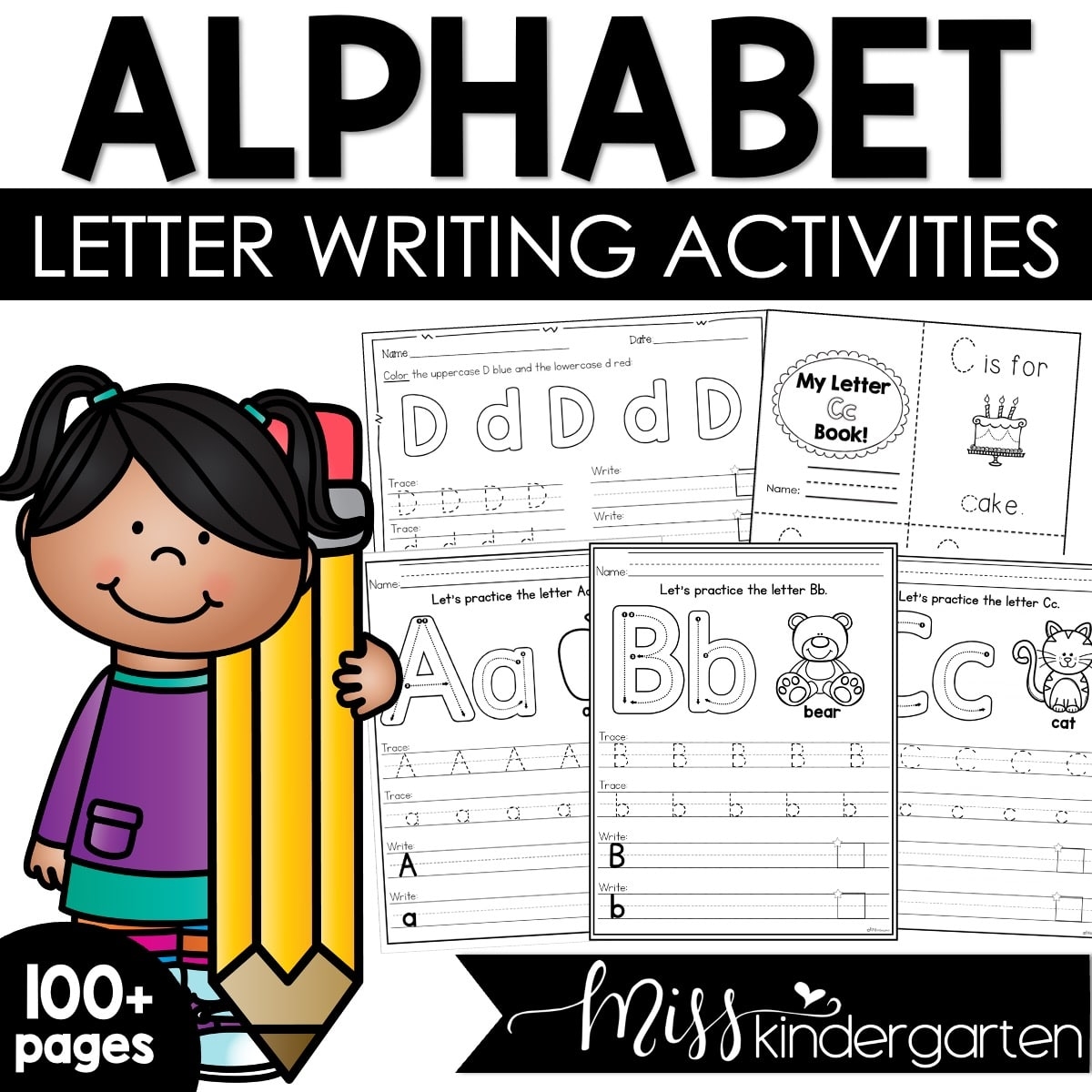 Kindergarten Alphabet Writing Worksheets Printable