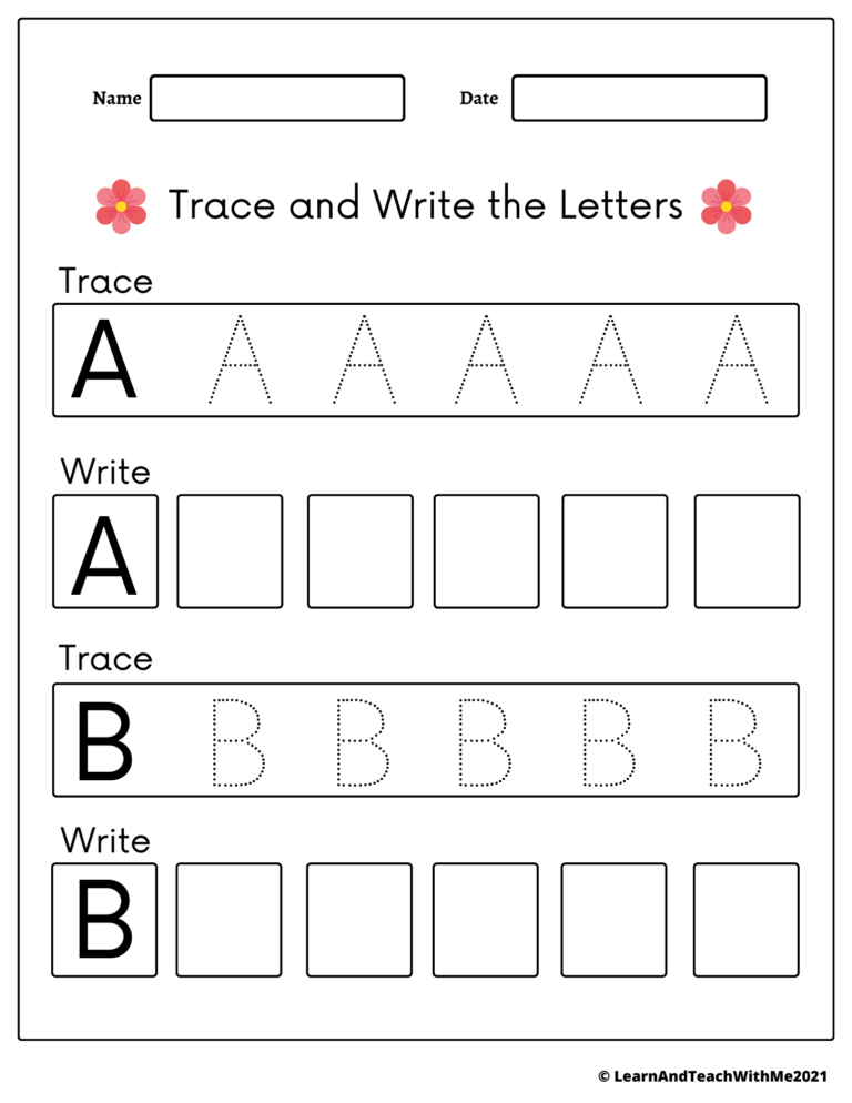 Alphabet Tracing And Writing Worksheets Made By Teachers
