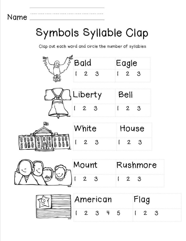 American Symbols Teacher To The Core Worksheets Library