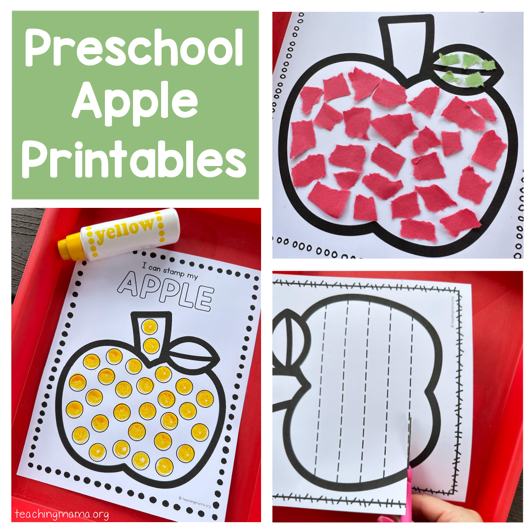 Free Apple Printables Preschool