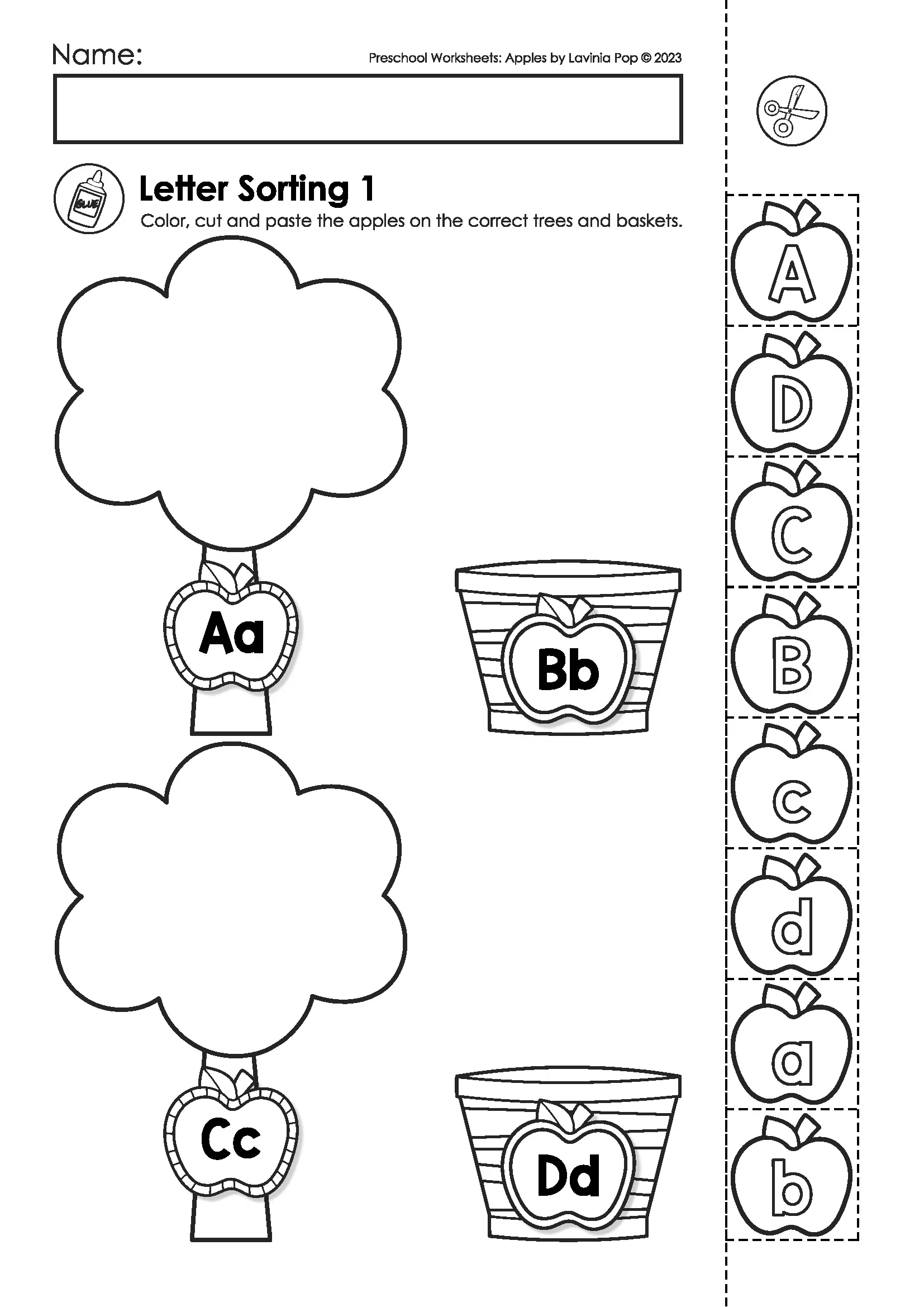 Apples Preschool Worksheets And Activities No Prep