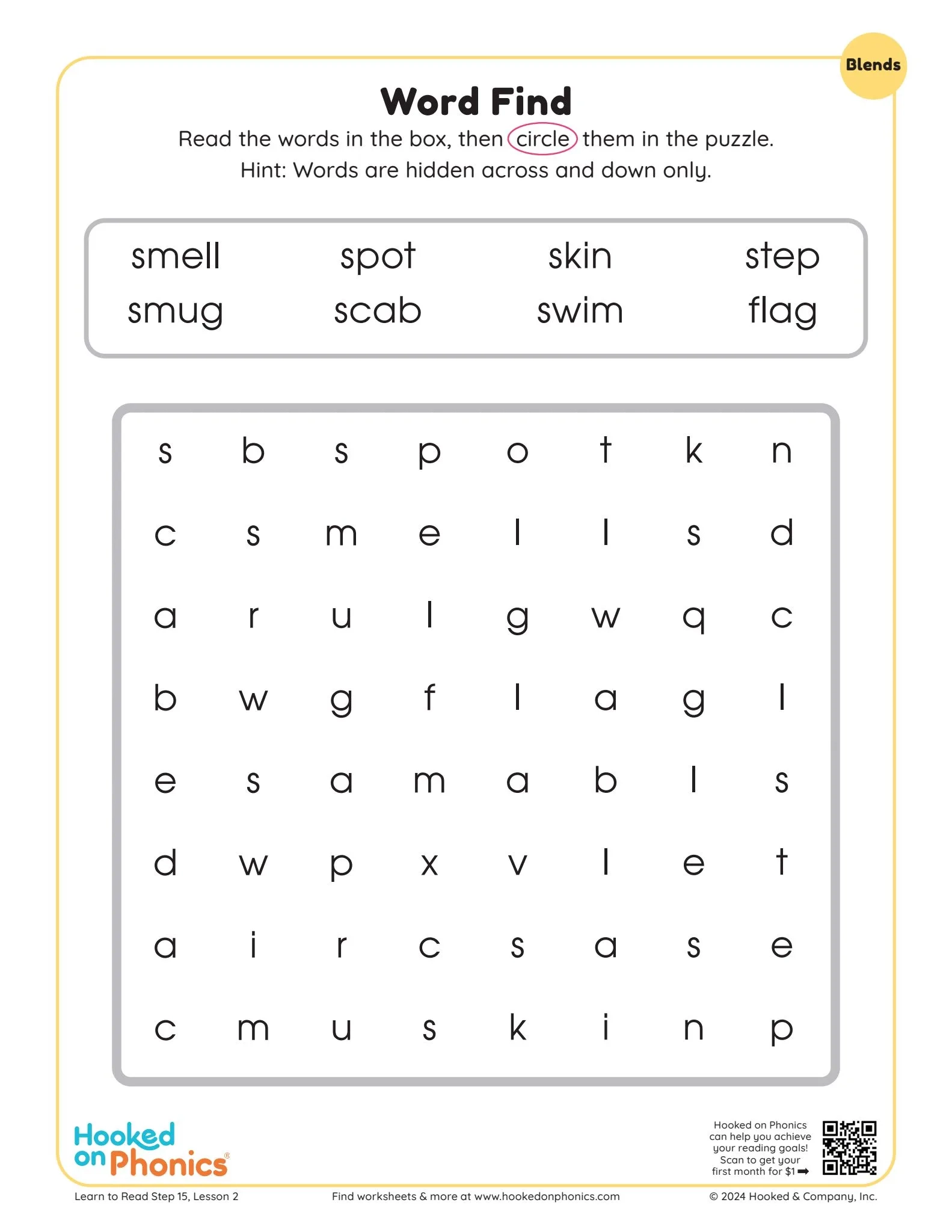 Beginning Blends Hooked On Phonics