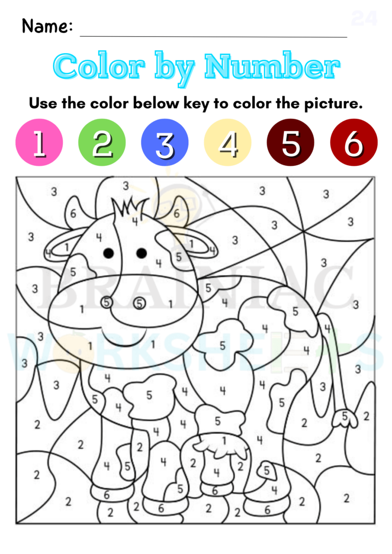 Color By Number Class 1 Drawing Worksheet Brainiac Worksheets