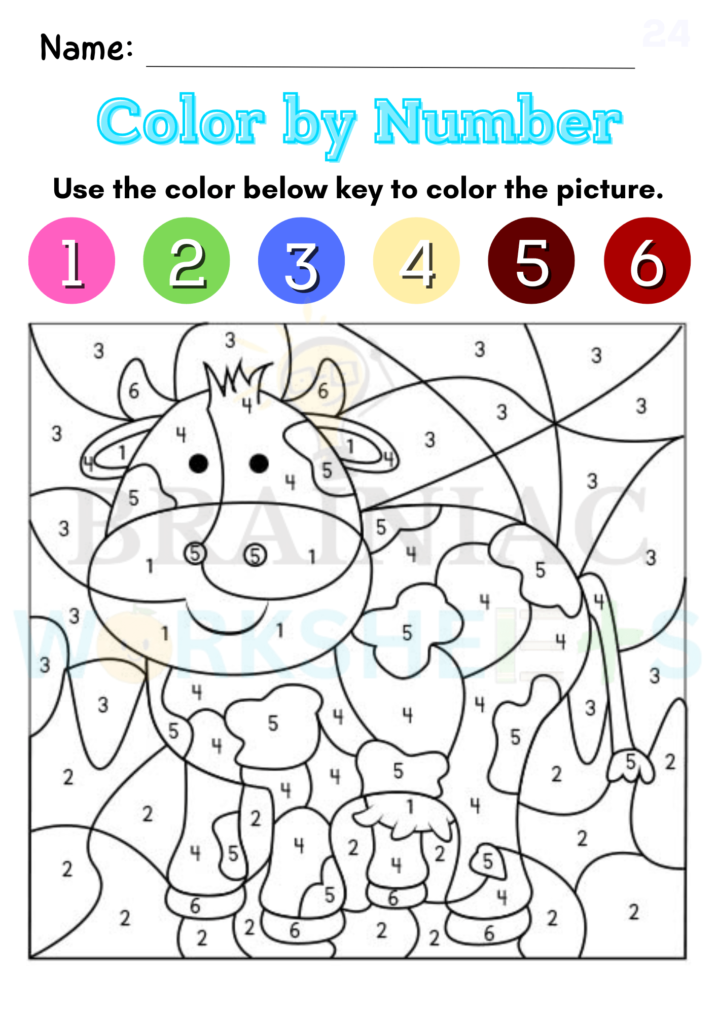 Color By Number Class 1 Drawing Worksheet Brainiac Worksheets