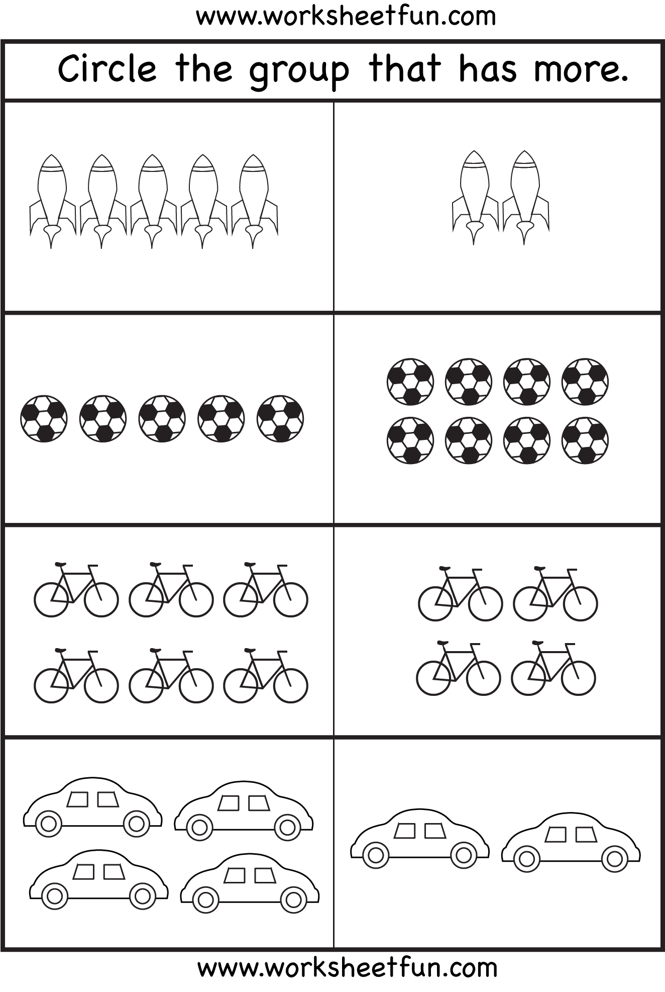 Comparison Worksheets More Or Less 2 Worksheets FREE Printable Worksheets Worksheetfun