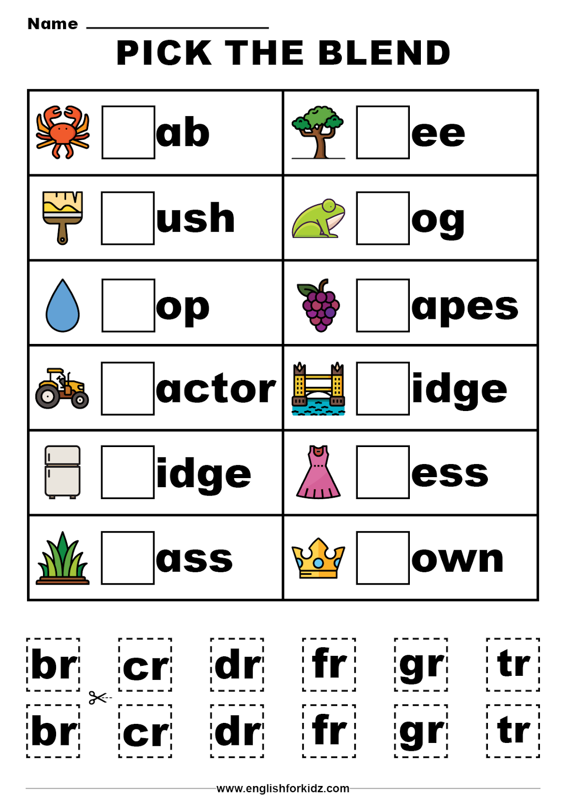 Consonant Blends Worksheet Free Printable Puzzle Games Worksheets Library