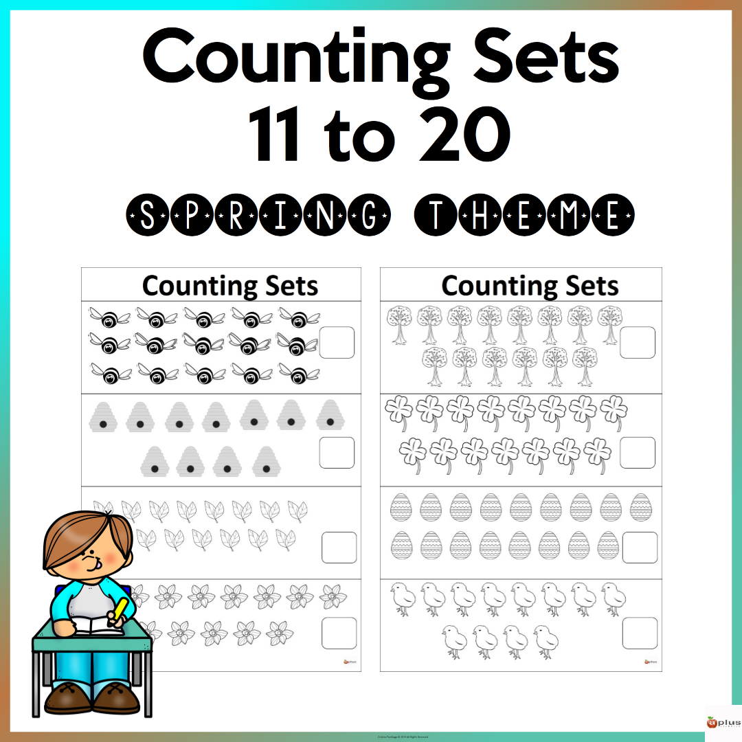 Counting Sets 11 To 20 Worksheets Spring Theme Made By Teachers