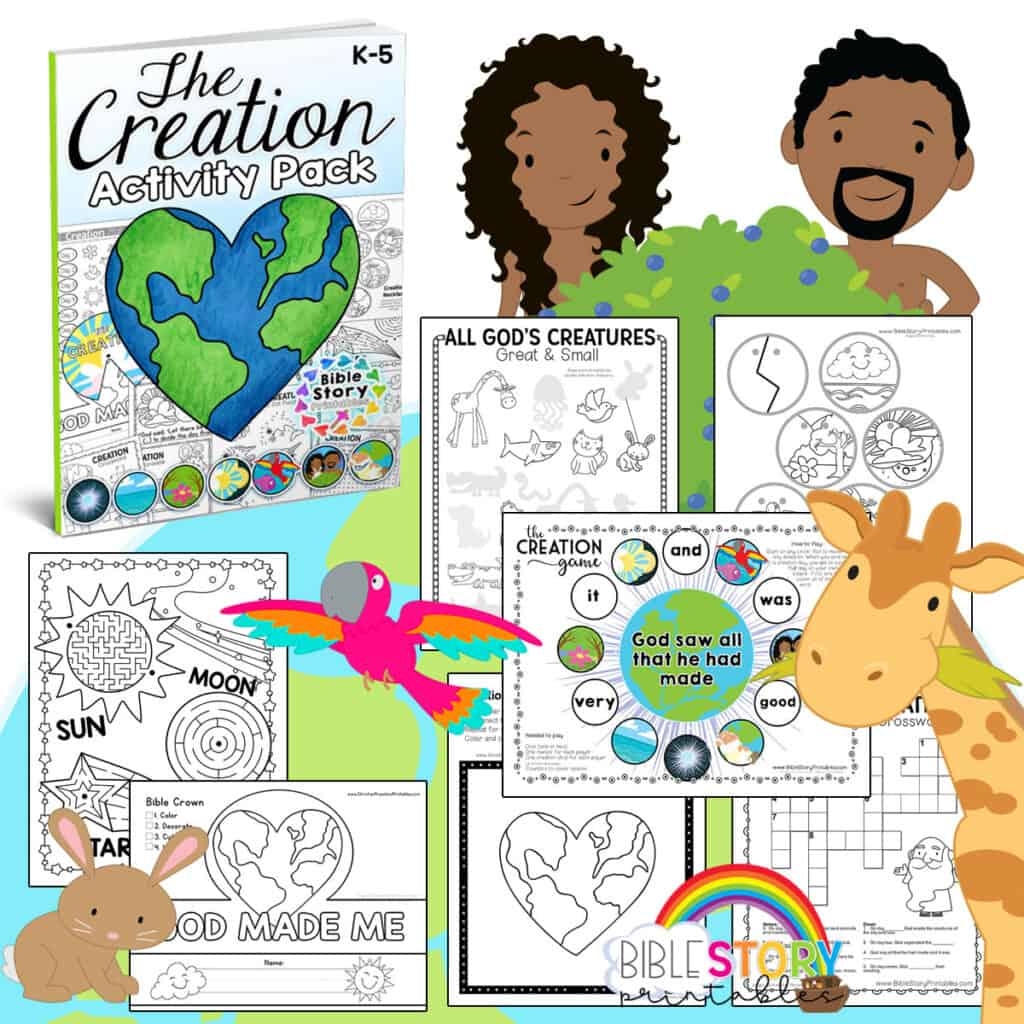Christian Preschool Printables Creation Worksheet