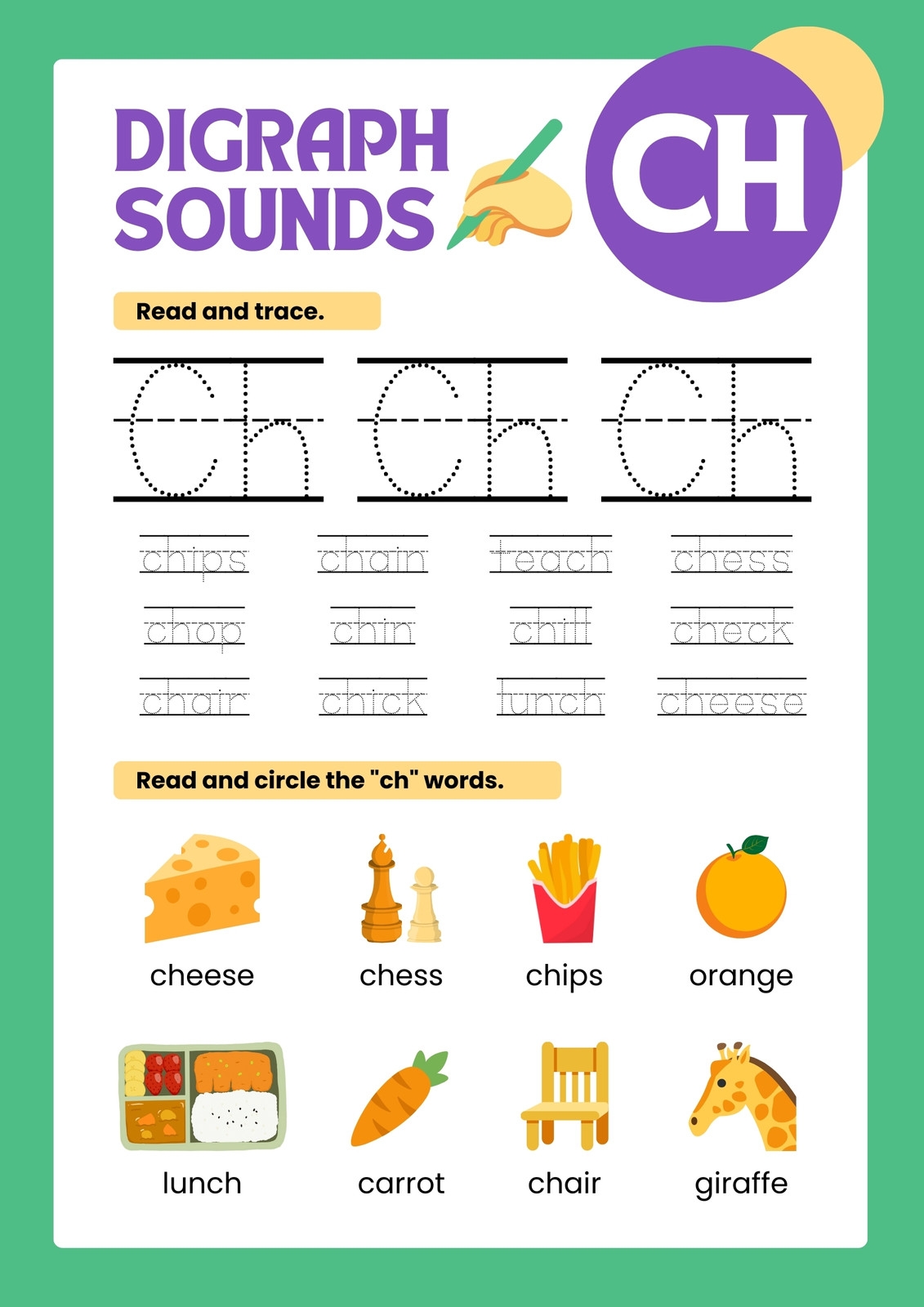 Customize 125 Phonics Worksheets Templates Online Canva