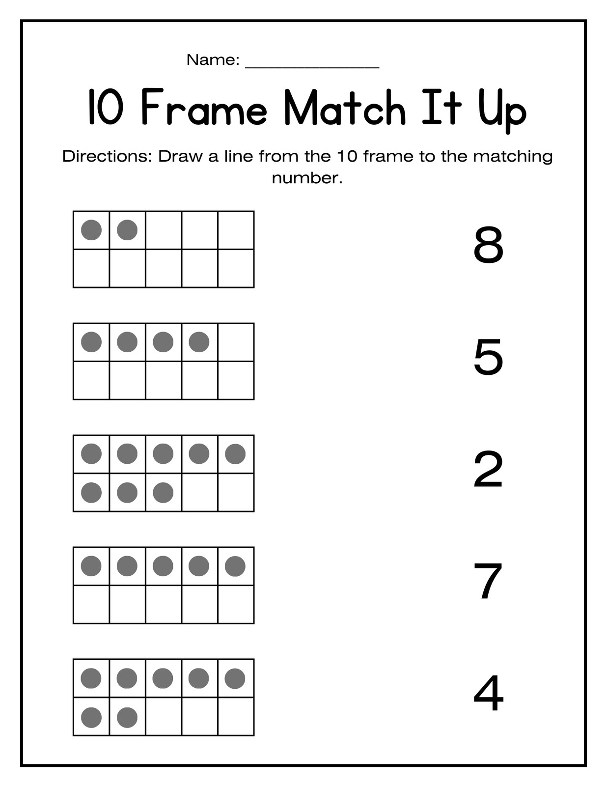 Simple Free Printable Worksheets For Kindergarten