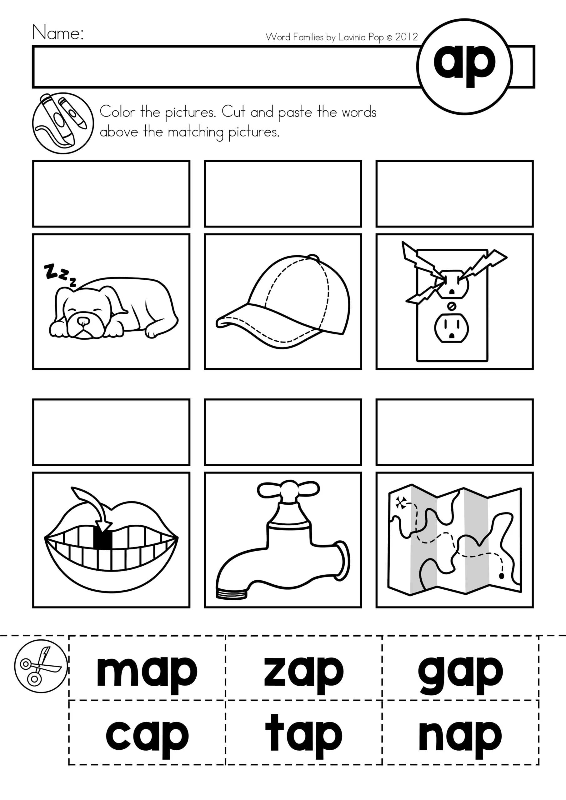 Printable Cvc Word Family Worksheets