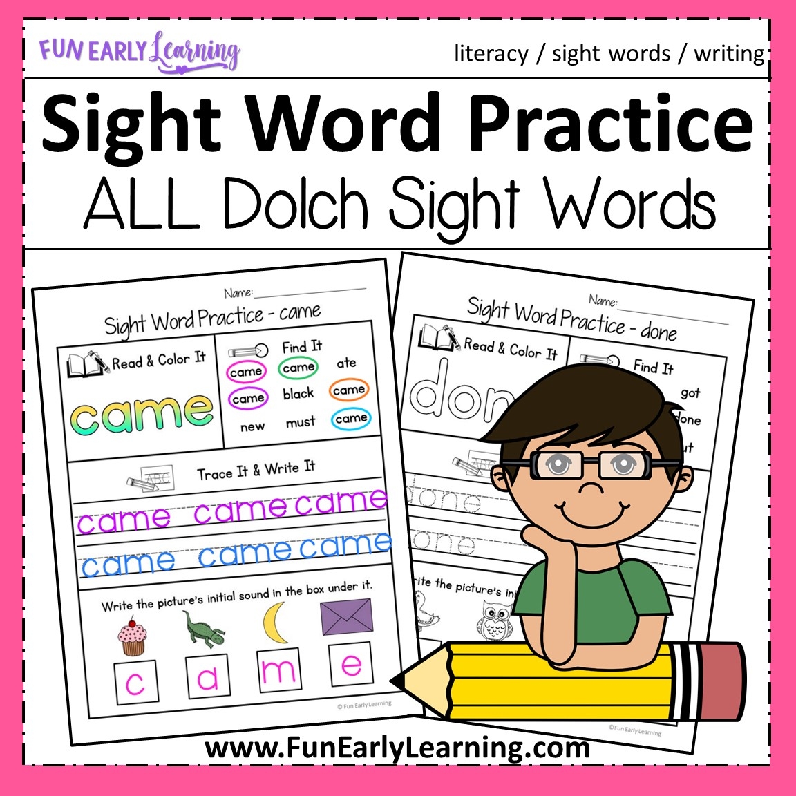 Dolch Sight Word Practice Bundle