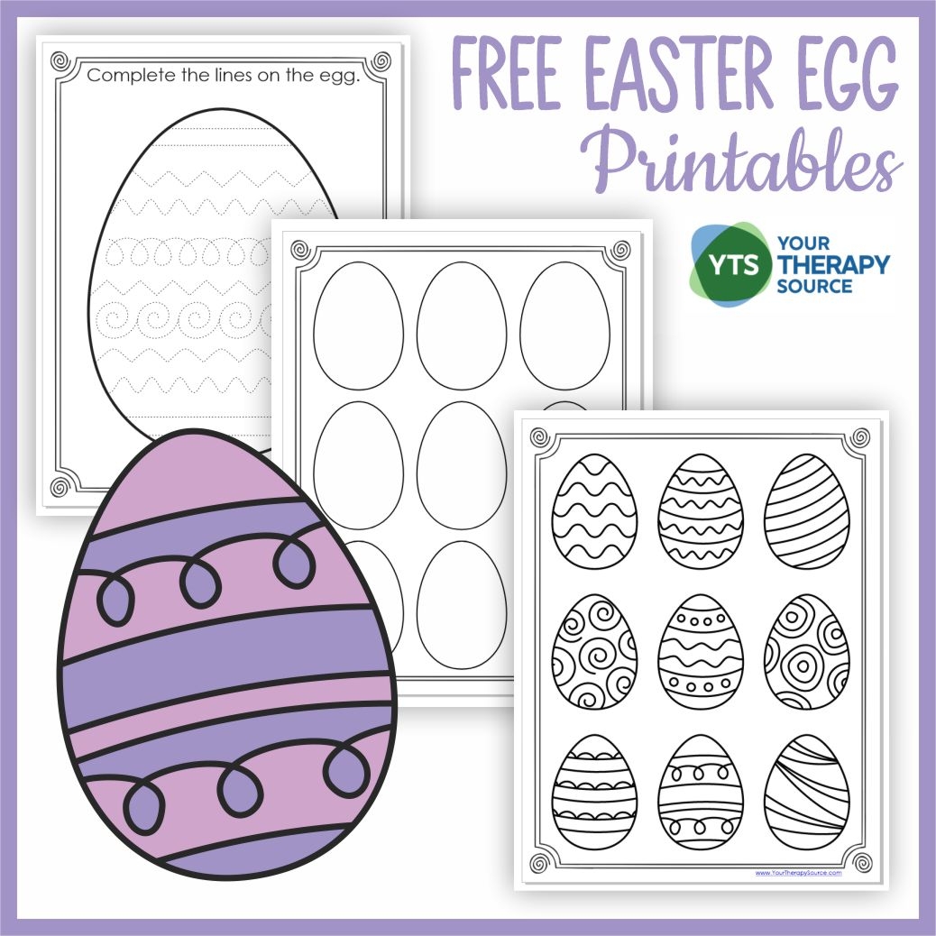 Easter Eggs Free Printables Your Therapy Source