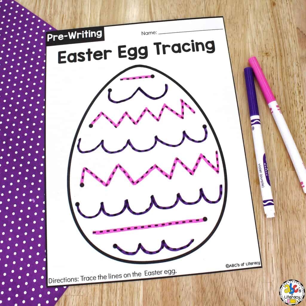 Easter Tracing Worksheets